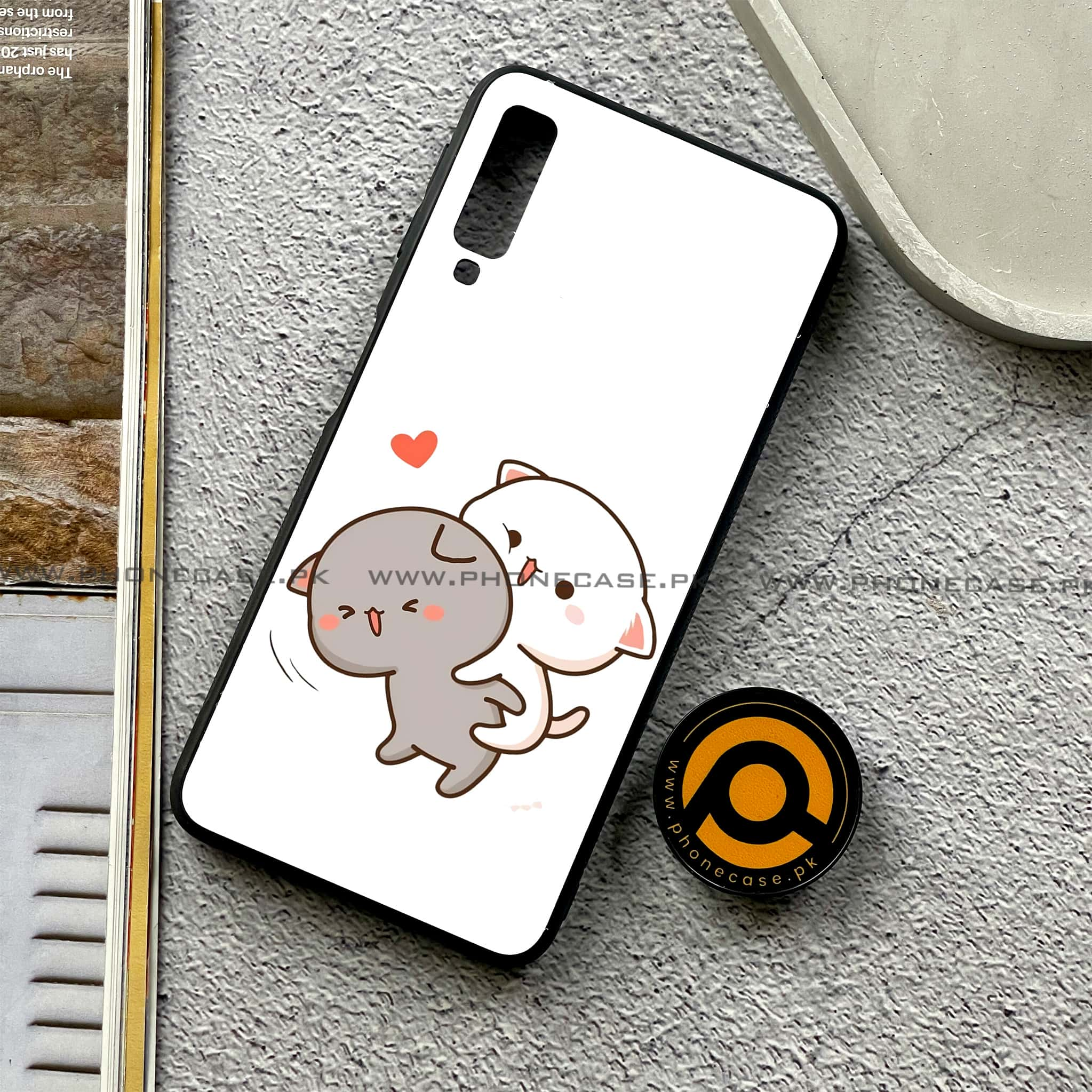 Galaxy A7 2018 - Cute BuBu DuDu Series - Premium Printed Metal soft Bumper shock Proof Case