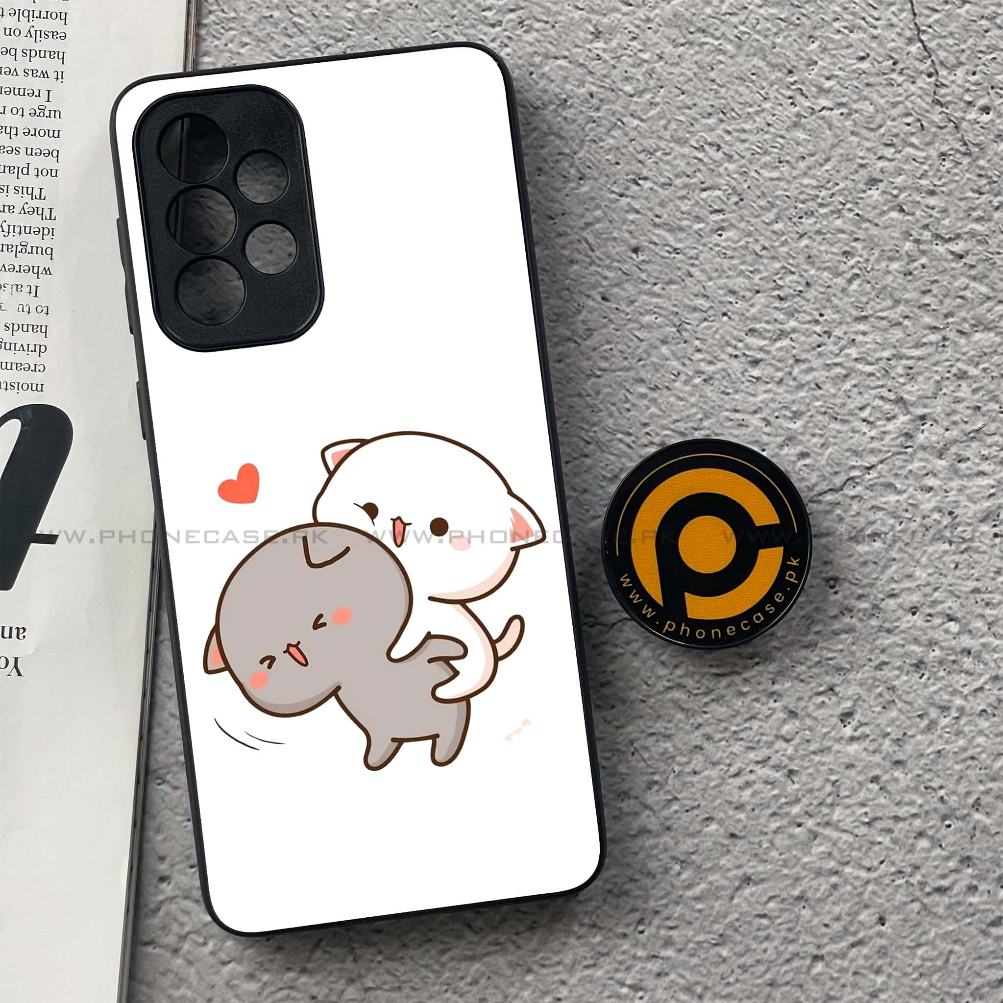 Samsung Galaxy A33- Cute BuBu DuDu Series - Premium Printed Glass soft Bumper shock Proof Case