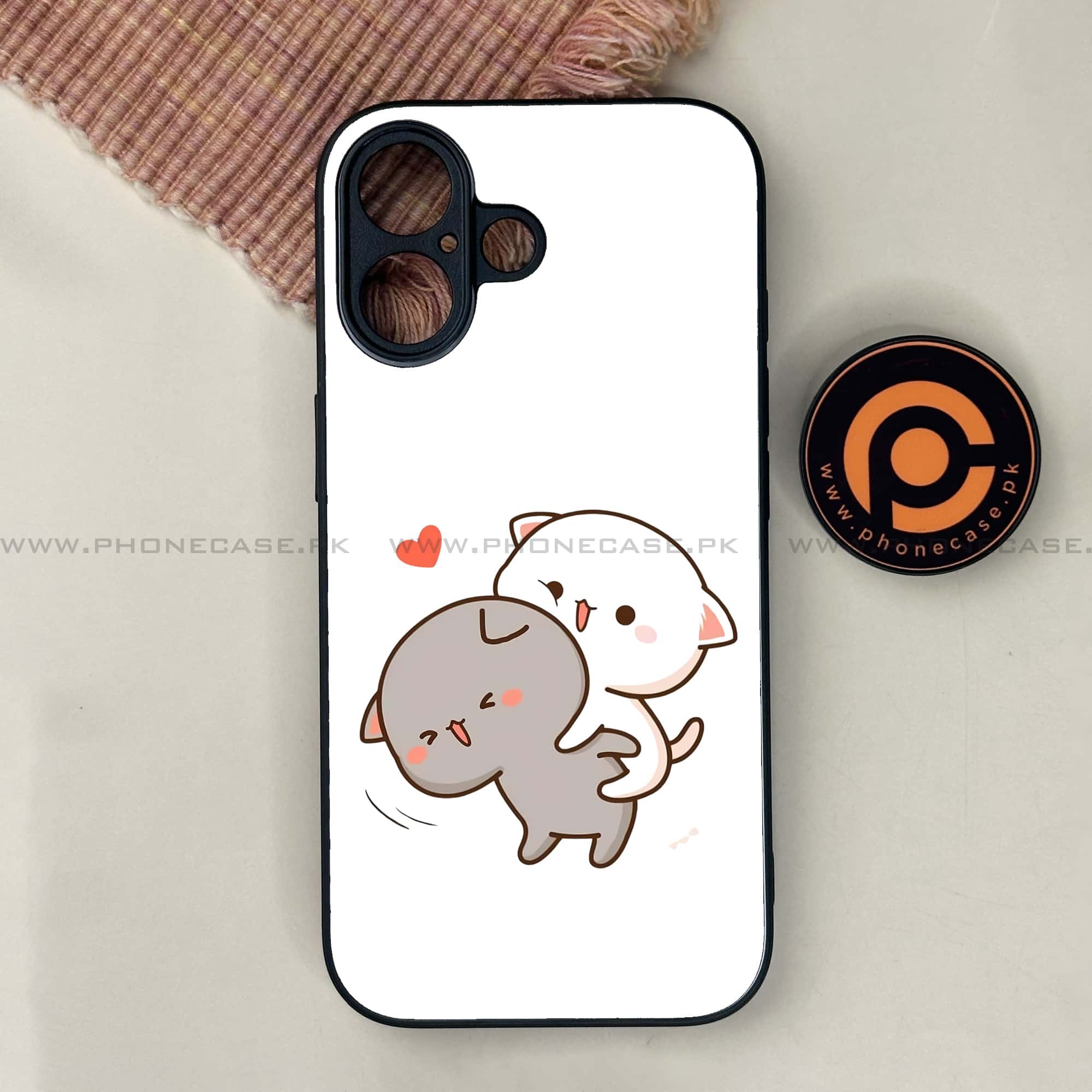 iPhone 17 - Cute BuBu DuDu Series - Premium Printed Glass soft Bumper shock Proof Case