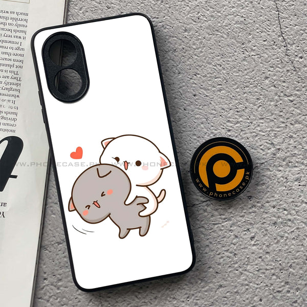 Oppo A18 4G/ Oppo A38 4G -  Cute BuBu DuDu Design 4  - Premium Metal  Printed soft Bumper shock Proof Case  CS-34981