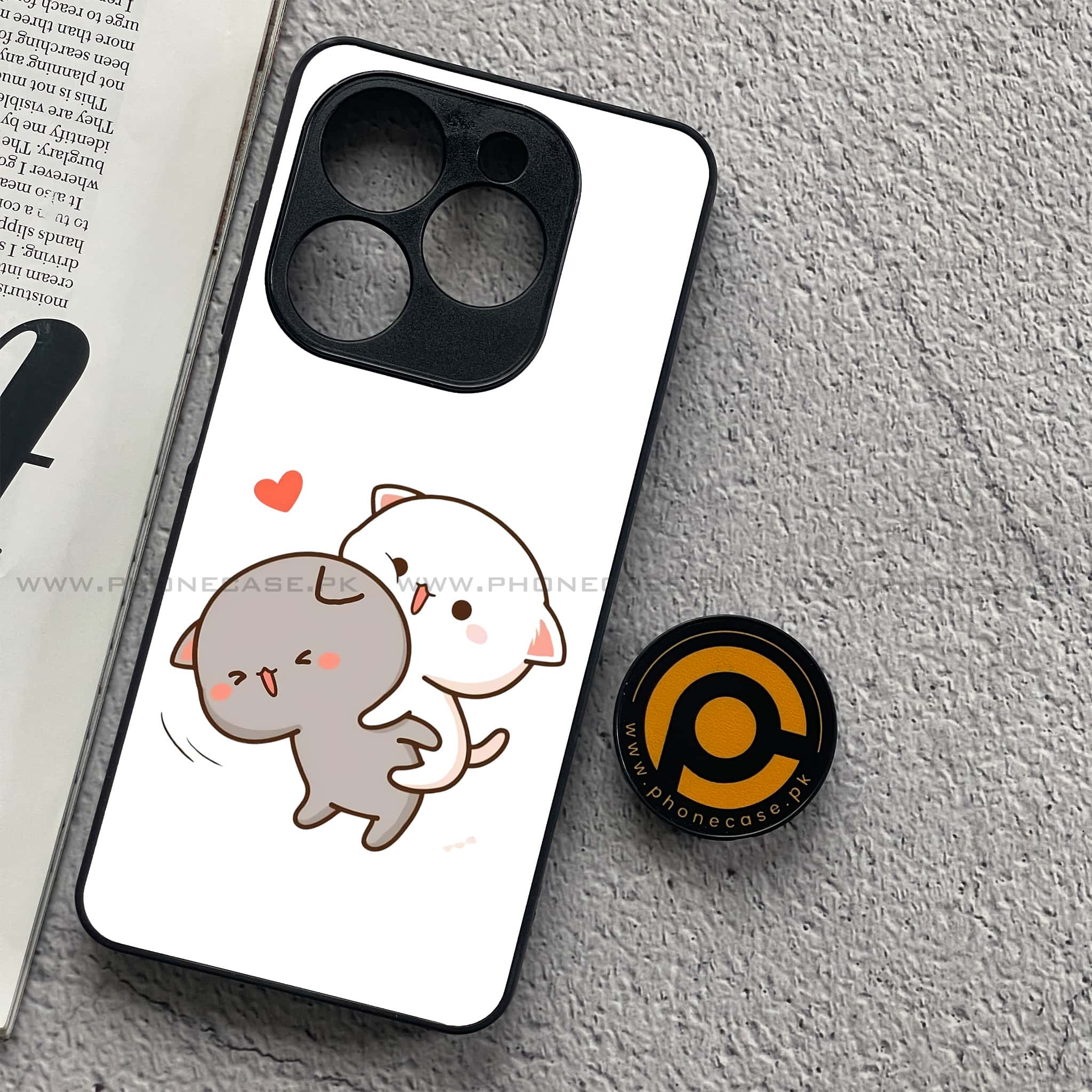 Infinix Smart 8 - Cute BuBu DuDu Series - Premium Metal Printed soft Bumper shock Proof Case