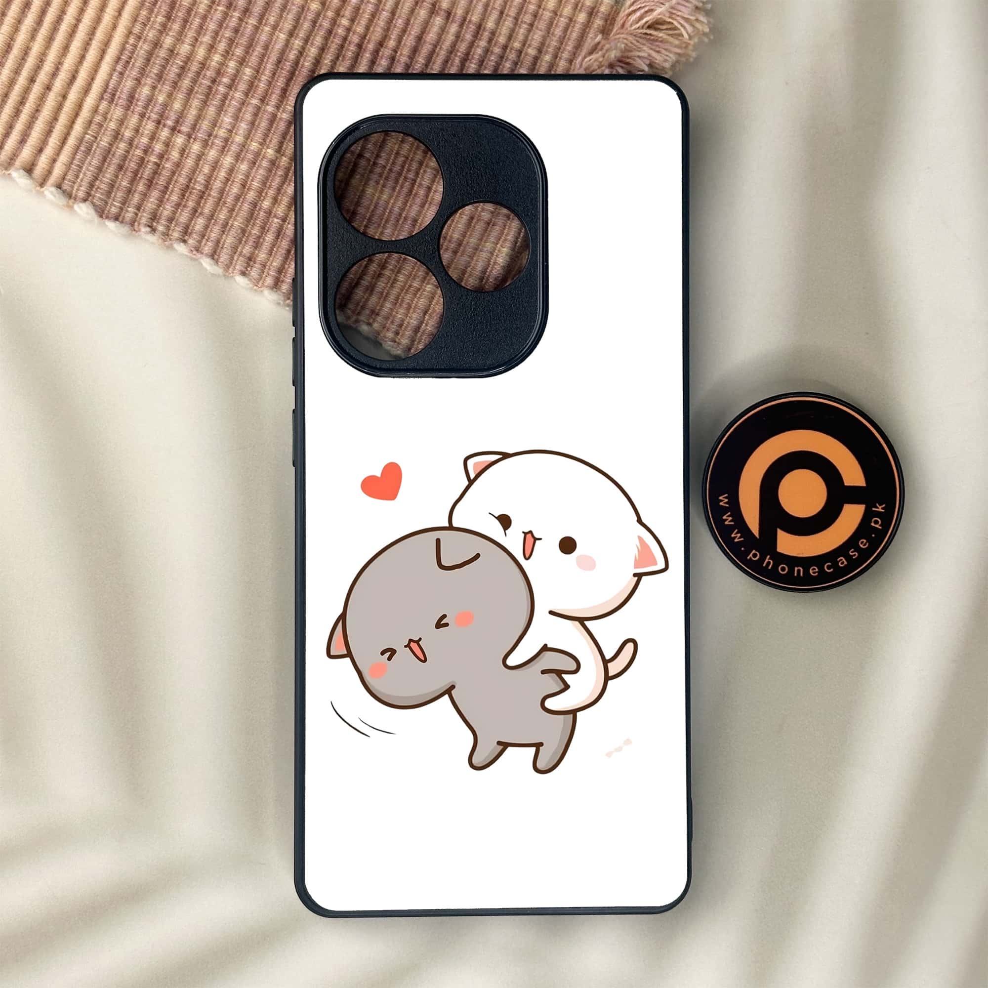 Realme GT 6 - Cute BuBu DuDu Series - Premium Metal Printed soft Bumper shock Proof Case