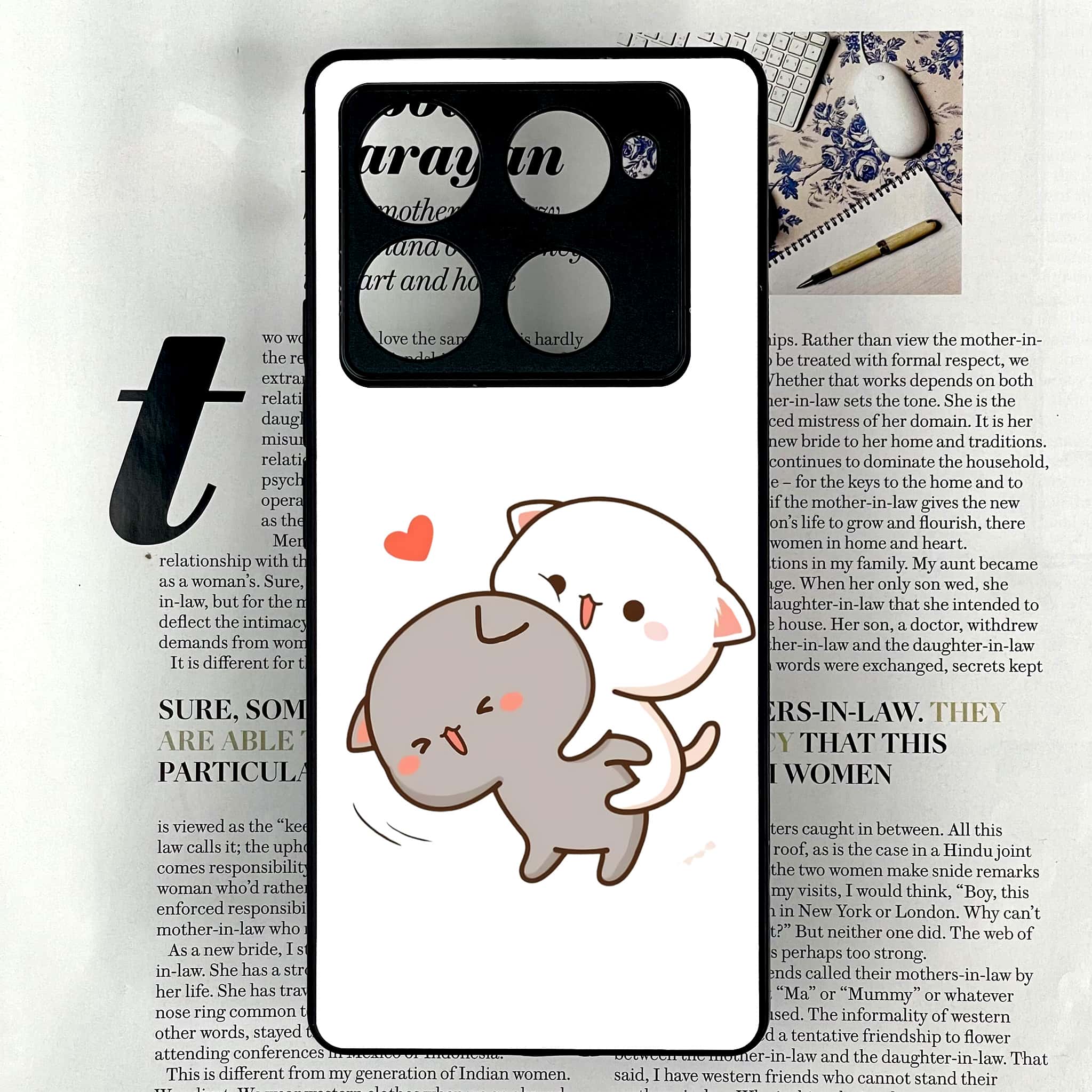 Infinix Note 40 Pro Plus - Cute BuBu DuDu Series - Premium Metal Printed soft Bumper shock Proof Case