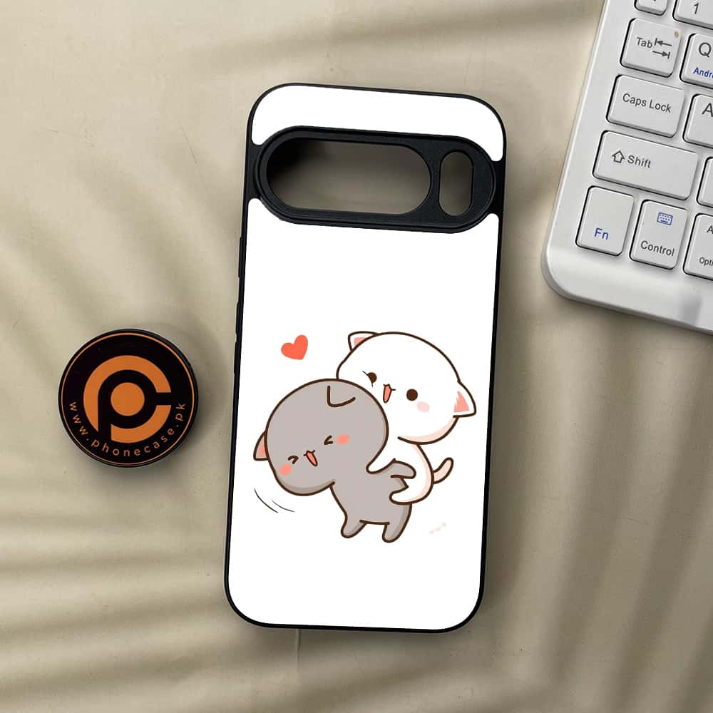 Google Pixel 10  - Cute BuBu DuDu Series - Premium Metal Printed soft Bumper Shockof Case
