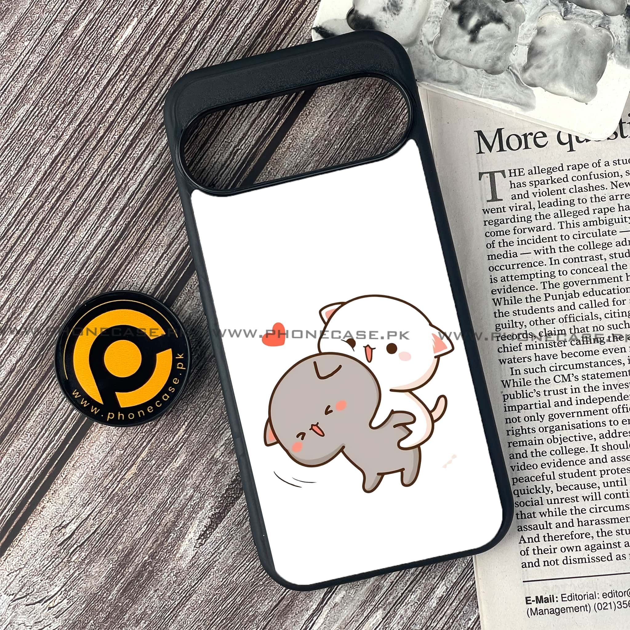 Google Pixel 9 - Cute BuBu DuDu Series - Premium Printed Glass soft Bumper shock Proof Case