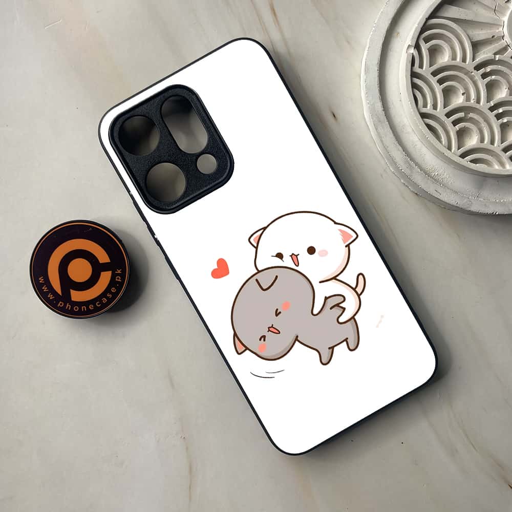 Oppo Reno 14 5G - Cute BuBu DuDu Series - Premium Metal Printed soft Bumper shock Proof Case
