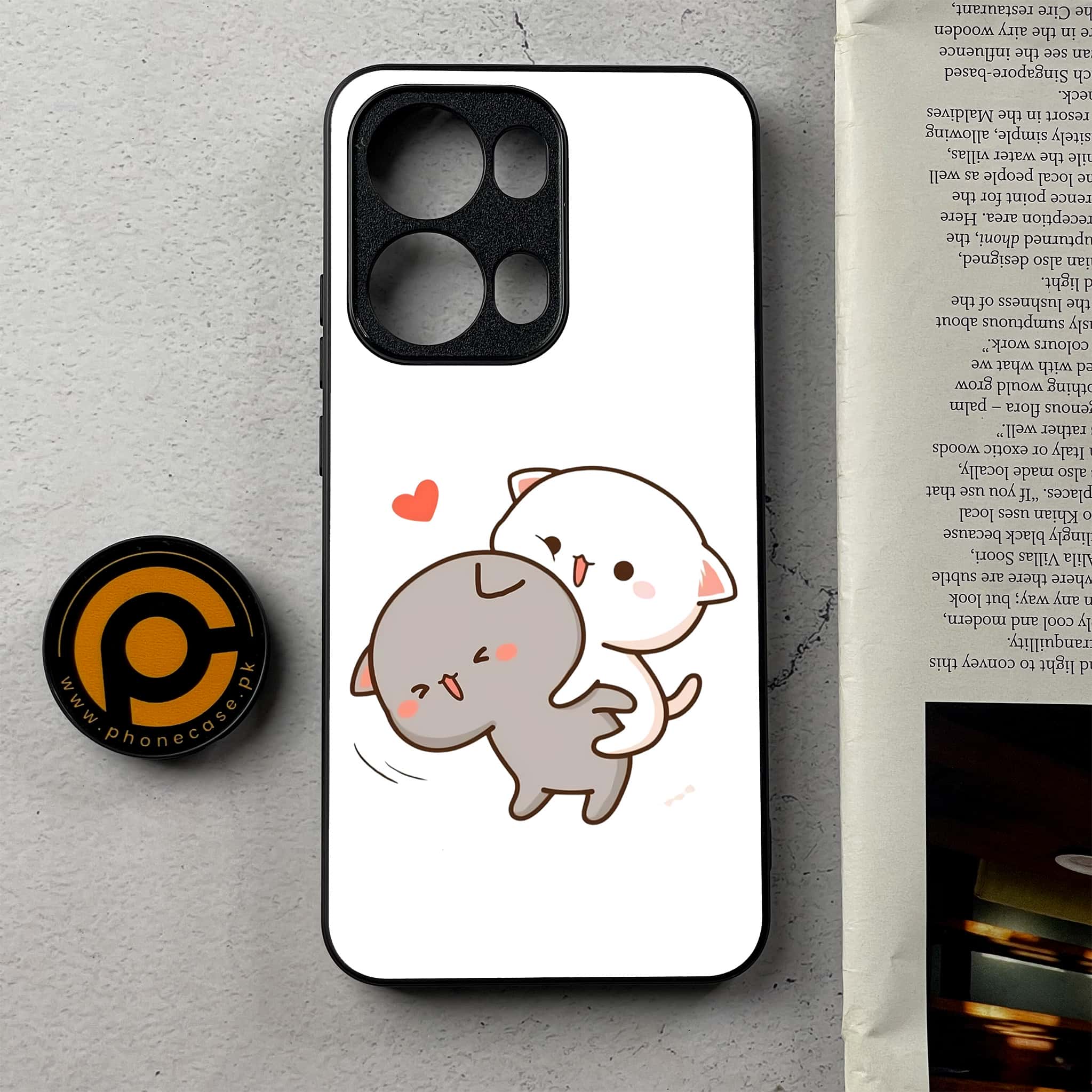 Oppo Reno 13 Pro - Cute BuBu DuDu - Premium Metal Printed Soft Bumper Shockproof Case