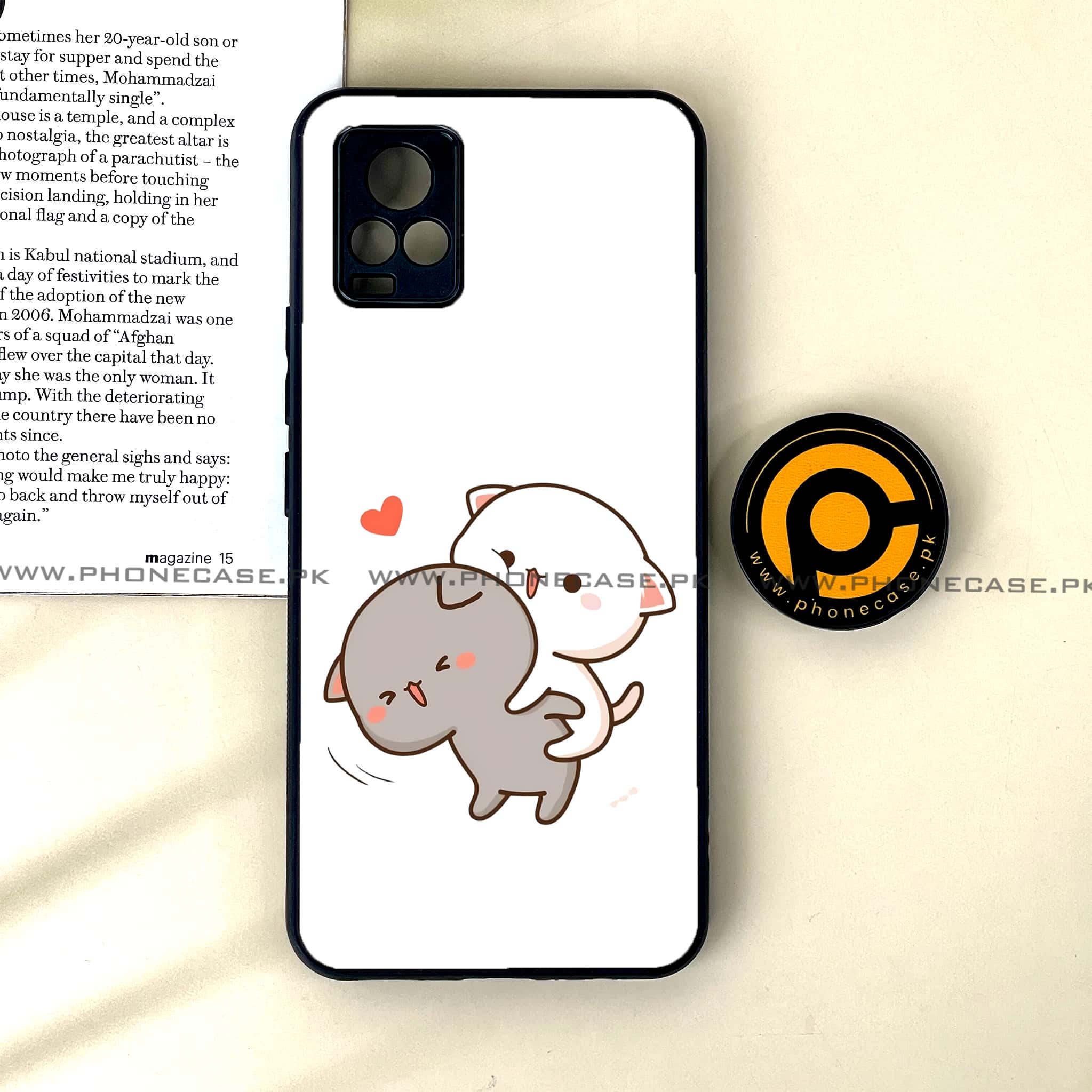 Vivo V20 - Cute BuBu DuDu Design 6 - Premium Printed Glass soft Bumper shock Proof Case CS-33572