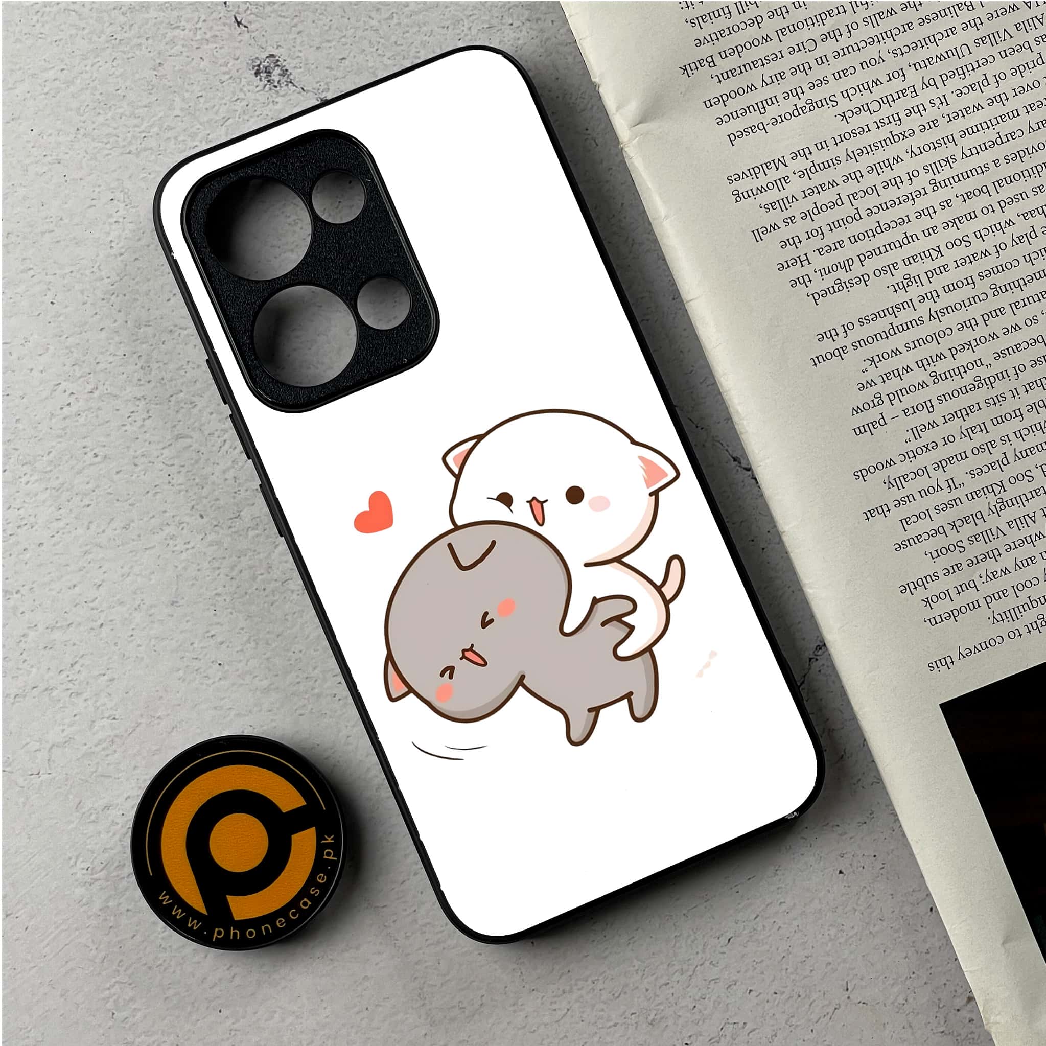 Oppo Reno 13 - Cute BuBu DuDu Series - Premium Metal Printed Soft Bumper Shockproof Case