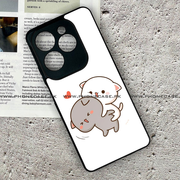 Infinix Hot 40 Pro / Hot 40 - Cute BuBu DuDu  Design 4  - Premium Metal Printed soft Bumper shock Proof Case  CS-32298