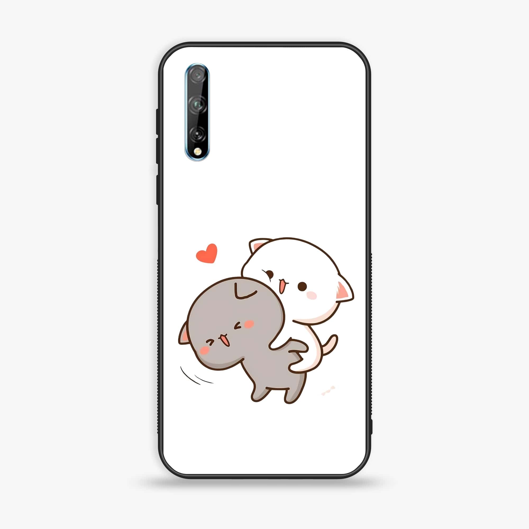 Huawei Y8p - Cute BuBu DuDu Series - Premium Printed Glass soft Bumper shock Proof Case
