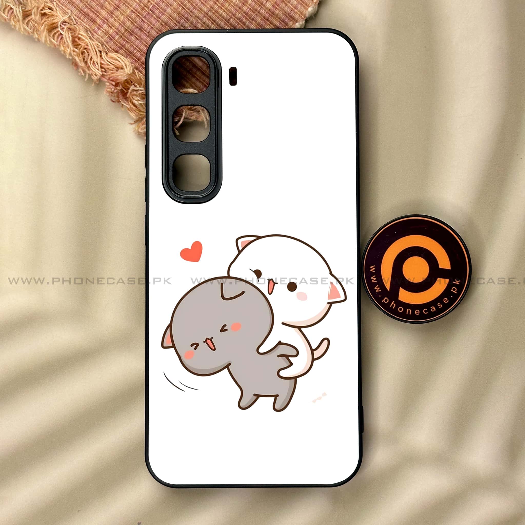 Infinix Hot 60 Pro - Cute BuBu DuDu Series - Premium Metal Printed soft Bumper shock Proof Case