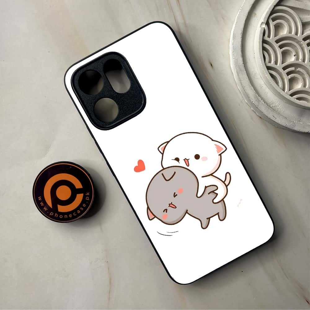 Oppo Reno 14F - Cute BuBu DuDu Series - Premium Metal Printed Soft Bumper Shockproof Case