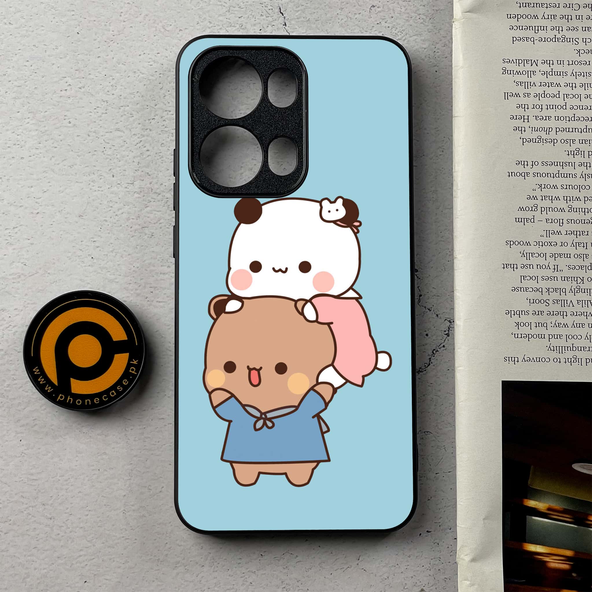 Oppo Reno 13 Pro - Cute BuBu DuDu - Premium Metal Printed Soft Bumper Shockproof Case