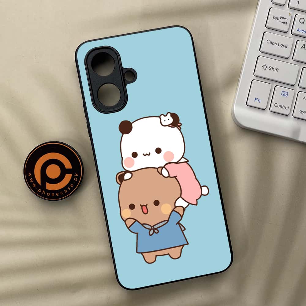 Tecno Spark Go 2 - Cute BuBu DuDu Series - Premium Metal Printed soft Bumper Shock Proof Case