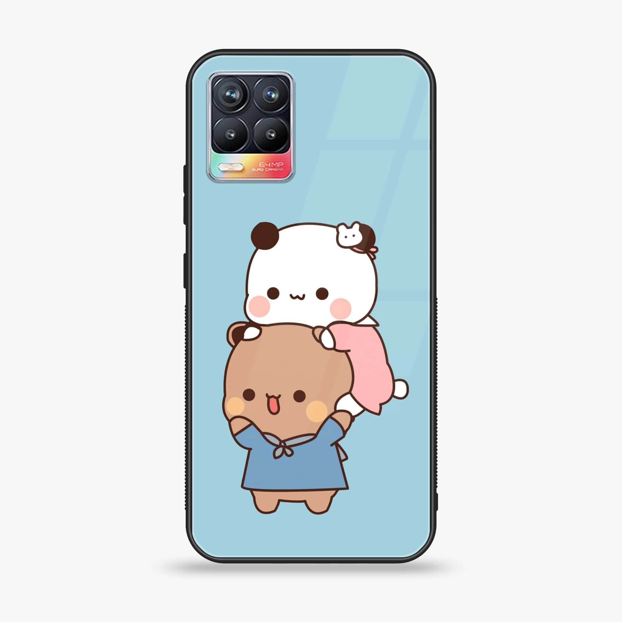 Realme 8 Pro - Cute BuBu DuDu Series - Premium Printed Glass soft Bumper shock Proof Case