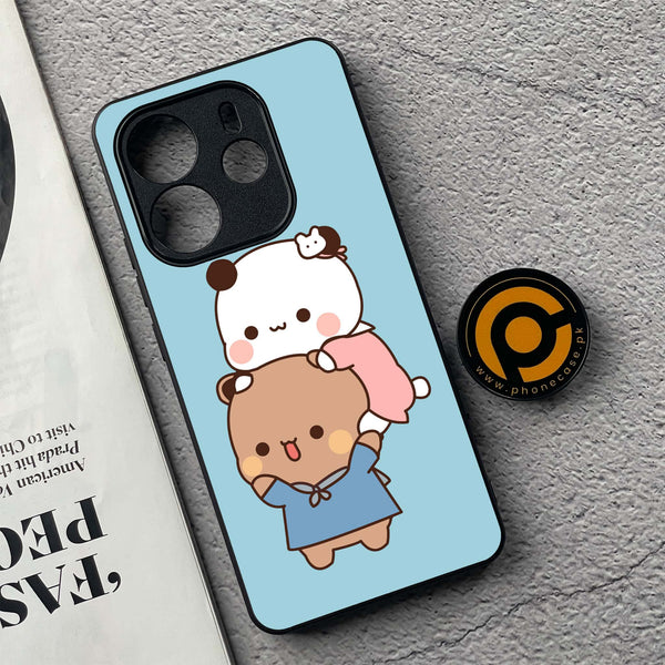 Xiaomi Redmi Note 14 - Cute BuBu DuDu Design 5 - Premium Printed Glass soft Bumper shock Proof Case  CS-34070
