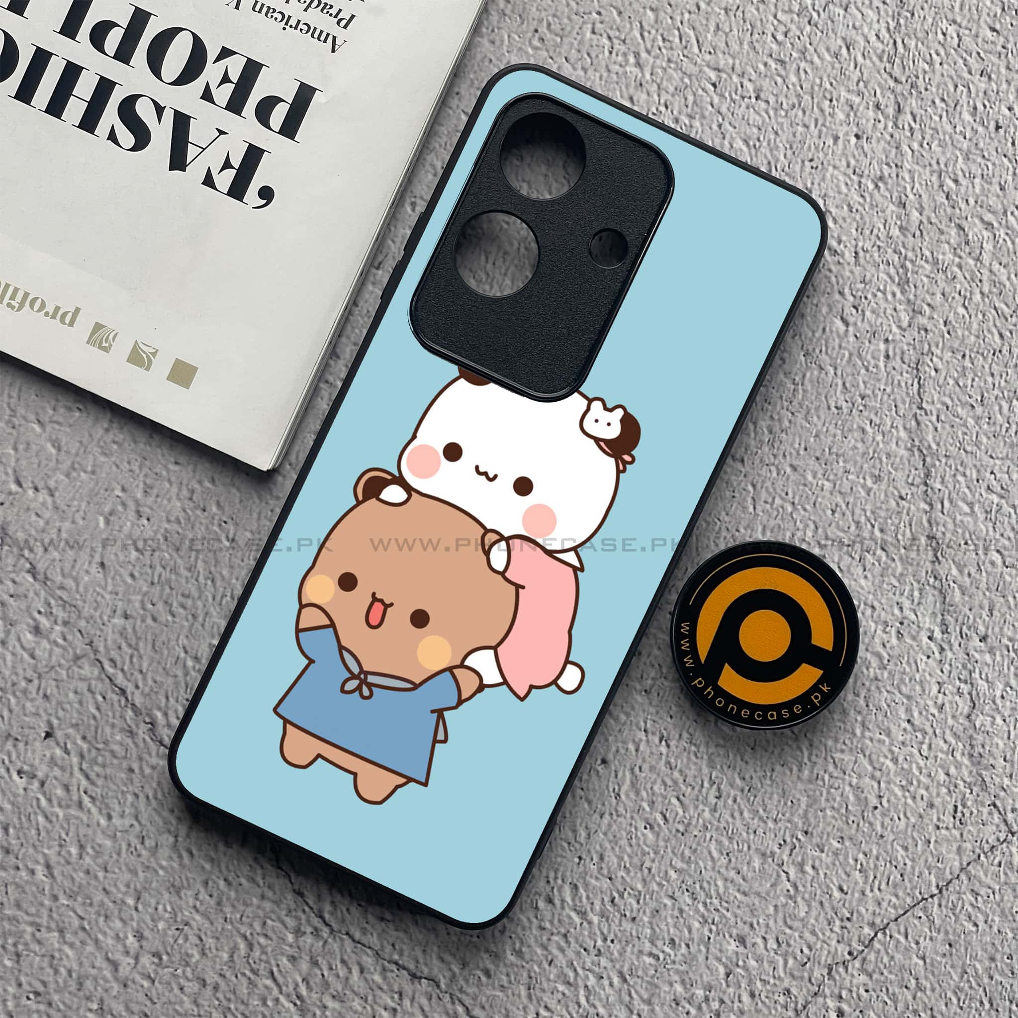 Realme Note 60x - Cute BuBu DuDu Series - Premium Metal  Printed soft Bumper shock Proof Case