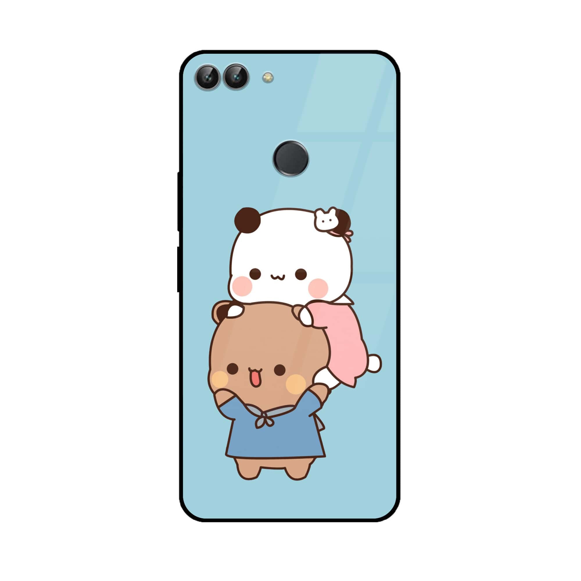 Huawei P Smart - Cute BuBu DuDu Series - Premium Printed Glass soft Bumper shock Proof Case