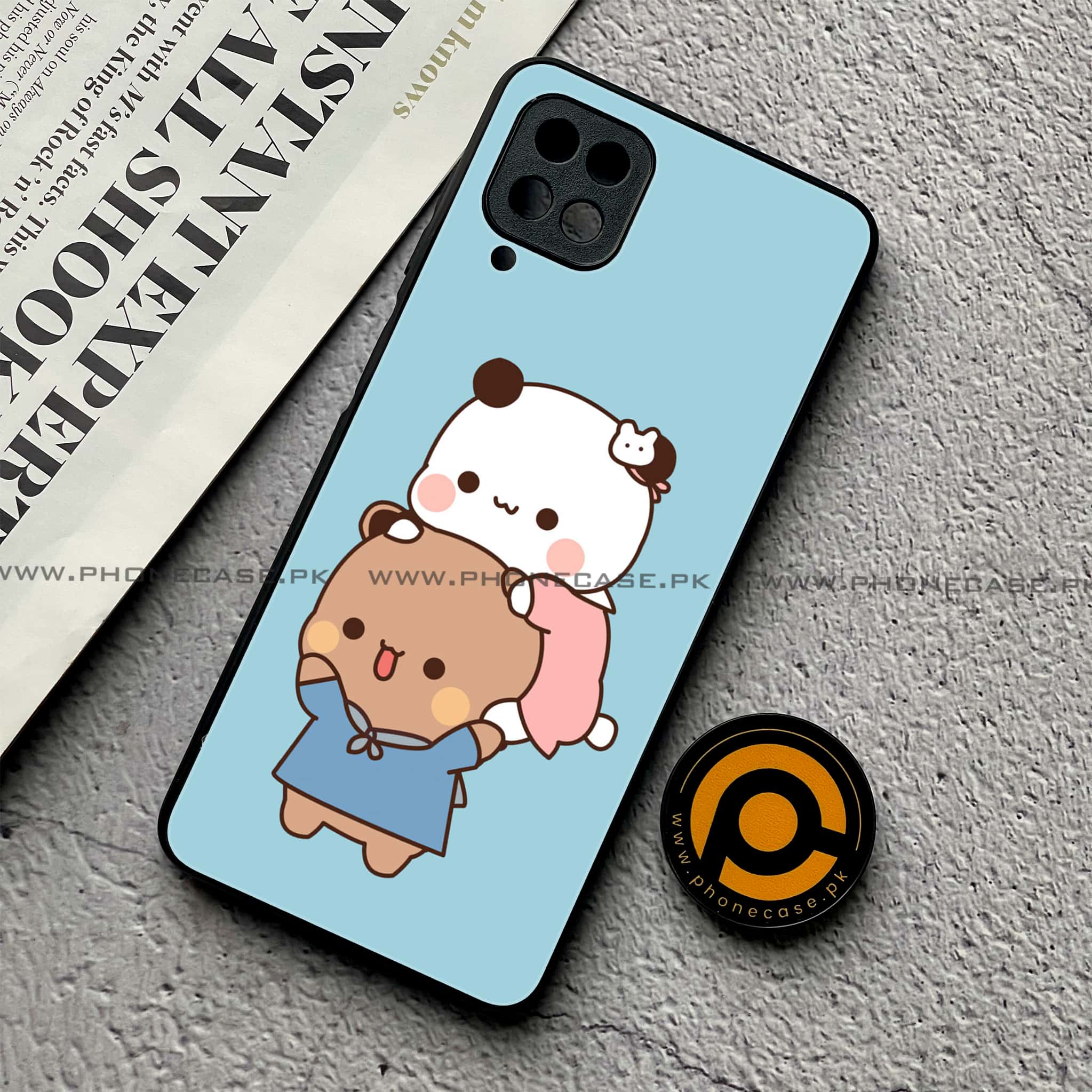 Samsung Galaxy A12 / A12 Nacho - Cute BuBu DuDu Series - Premium Printed Glass soft Bumper shock Proof Case