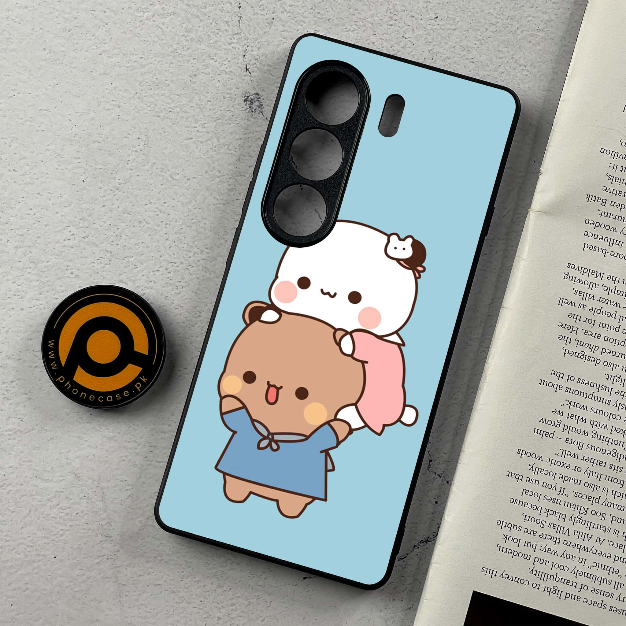 Tecno Camon 40 - Cute BuBu DuDu Series - Premium Metal Printed Soft Bumper Shockproof Case