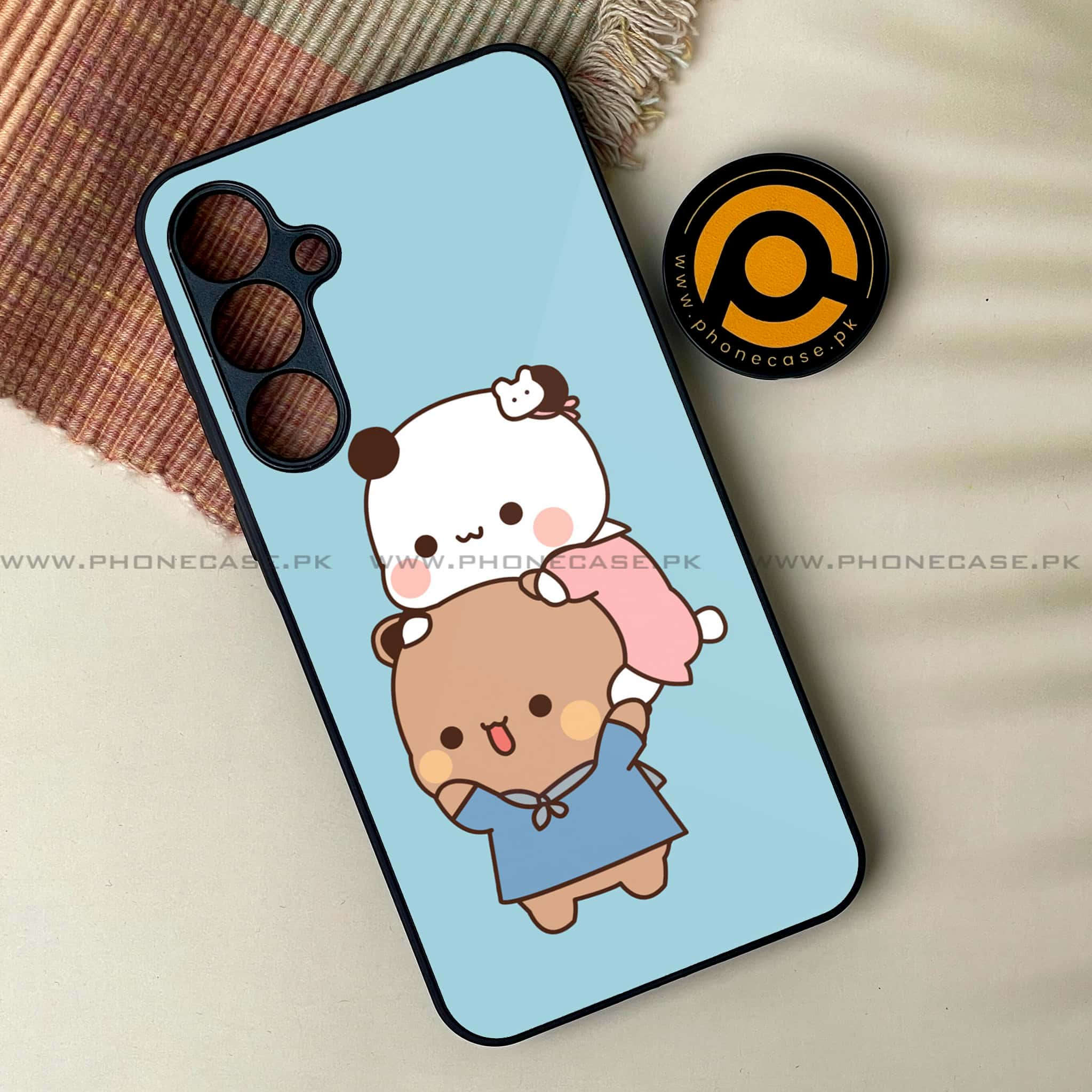 Galaxy A55 5G - Cute BuBu DuDu  -  Premium Printed Metal soft Bumper shock Proof Case