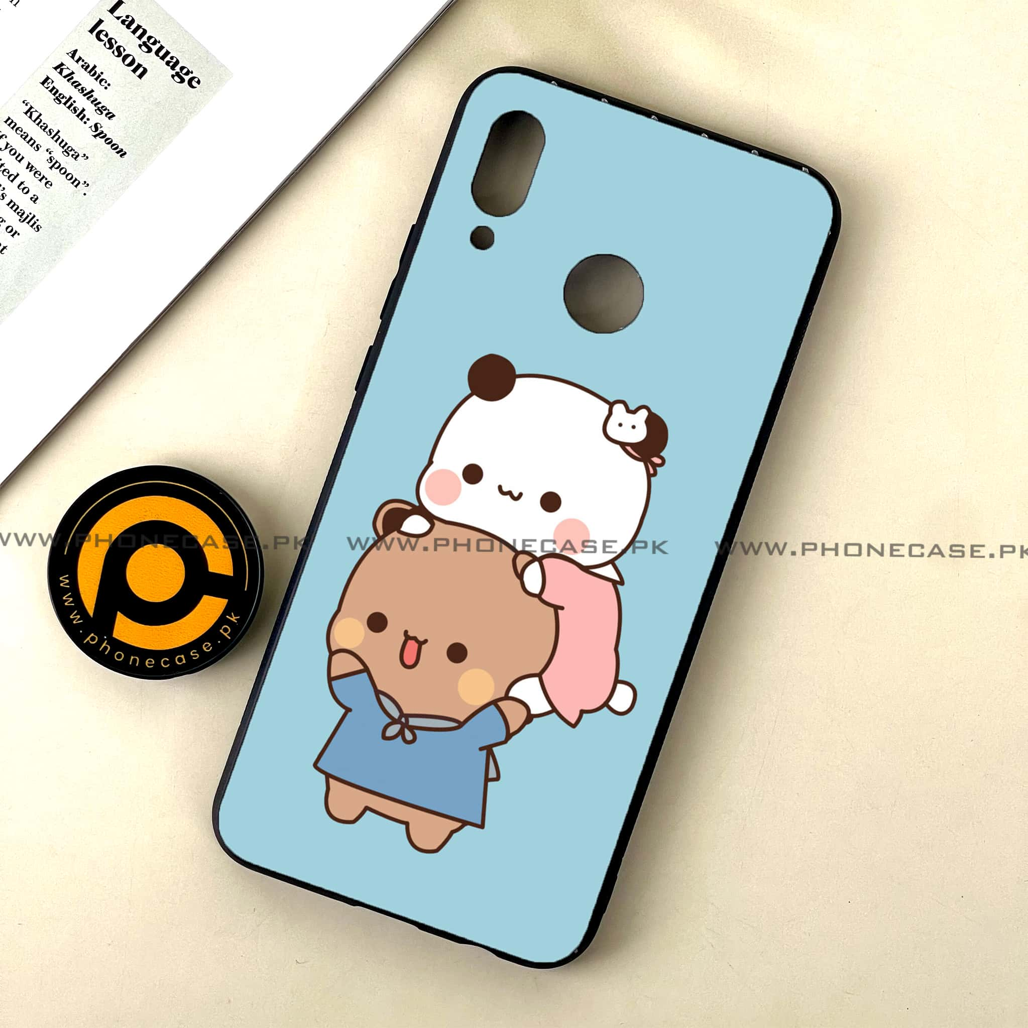 Huawei Nova 3 - Cute BuBu DuDu Series - Premium Printed Glass soft Bumper shock Proof Case