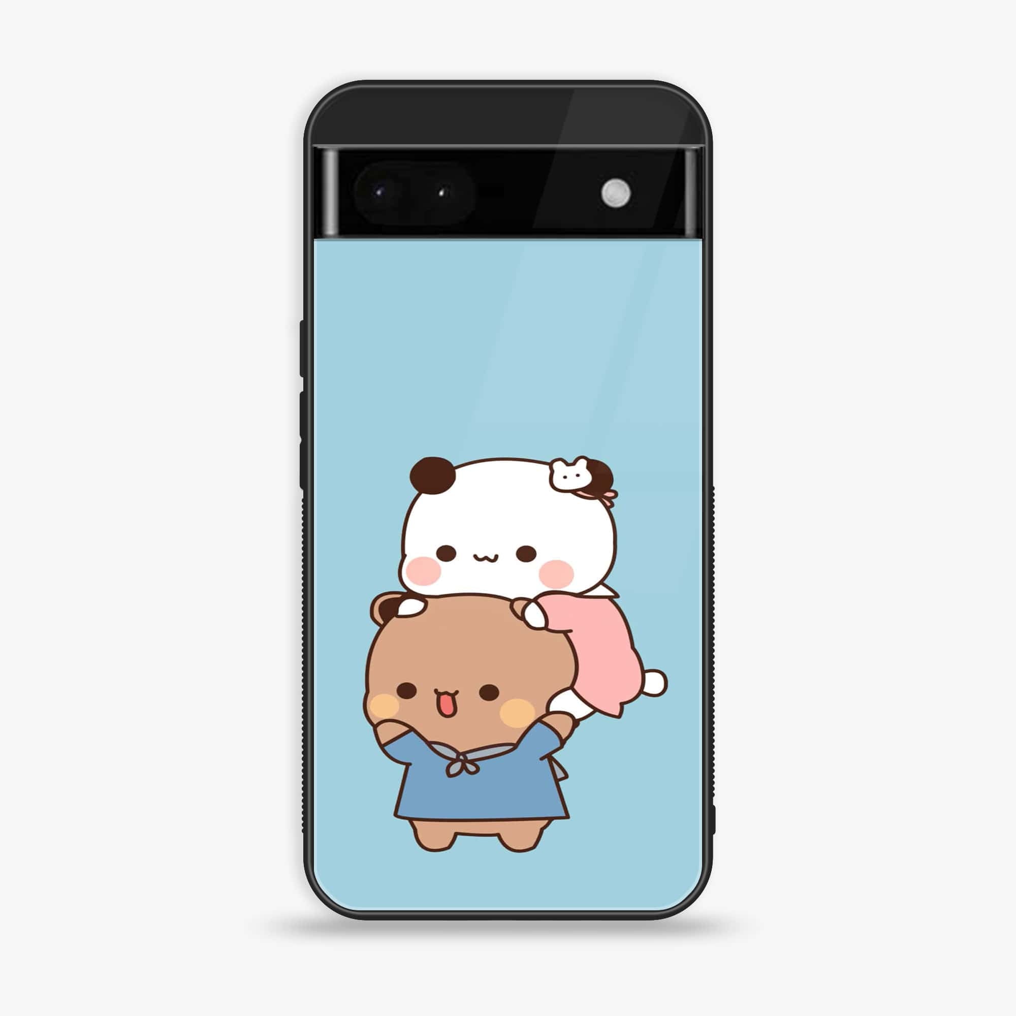 Google Pixel 6A - Cute BuBu DuDu - Premium Printed Glass soft Bumper shock Proof Case