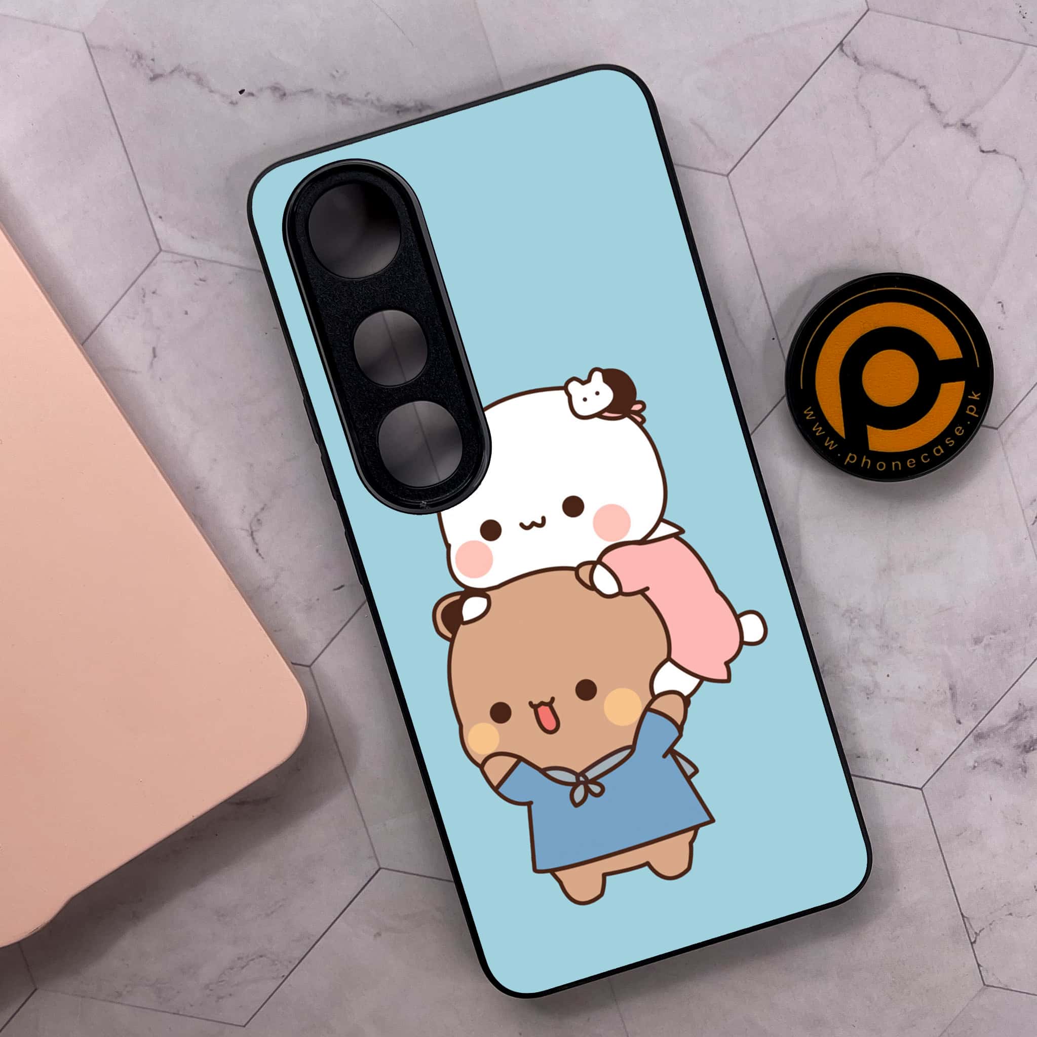 Vivo V50 Lite - Cute BuBu DuDu Series - Premium Metal Printed soft Bumper shock Proof Case