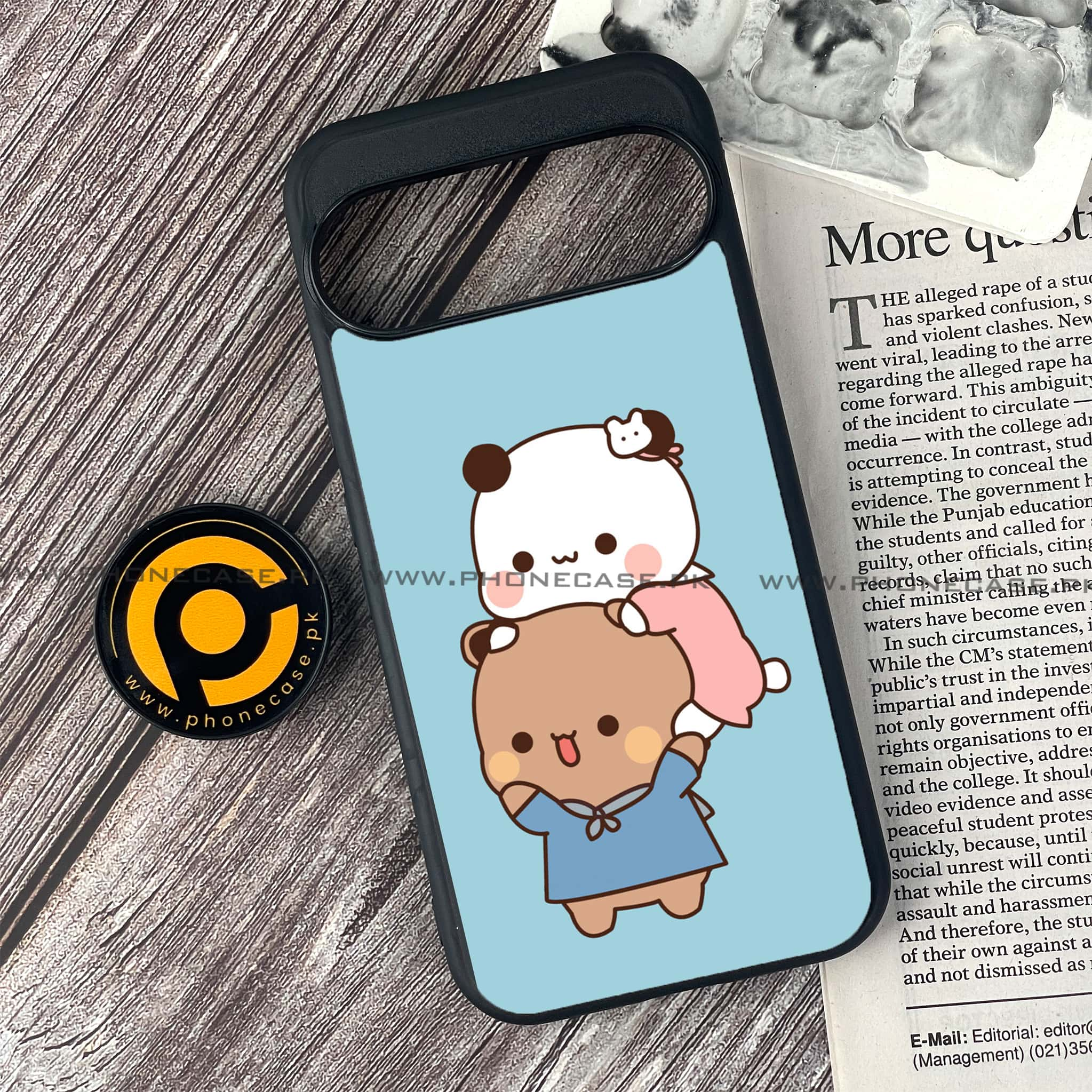 Google Pixel 9 - Cute BuBu DuDu Series - Premium Printed Glass soft Bumper shock Proof Case