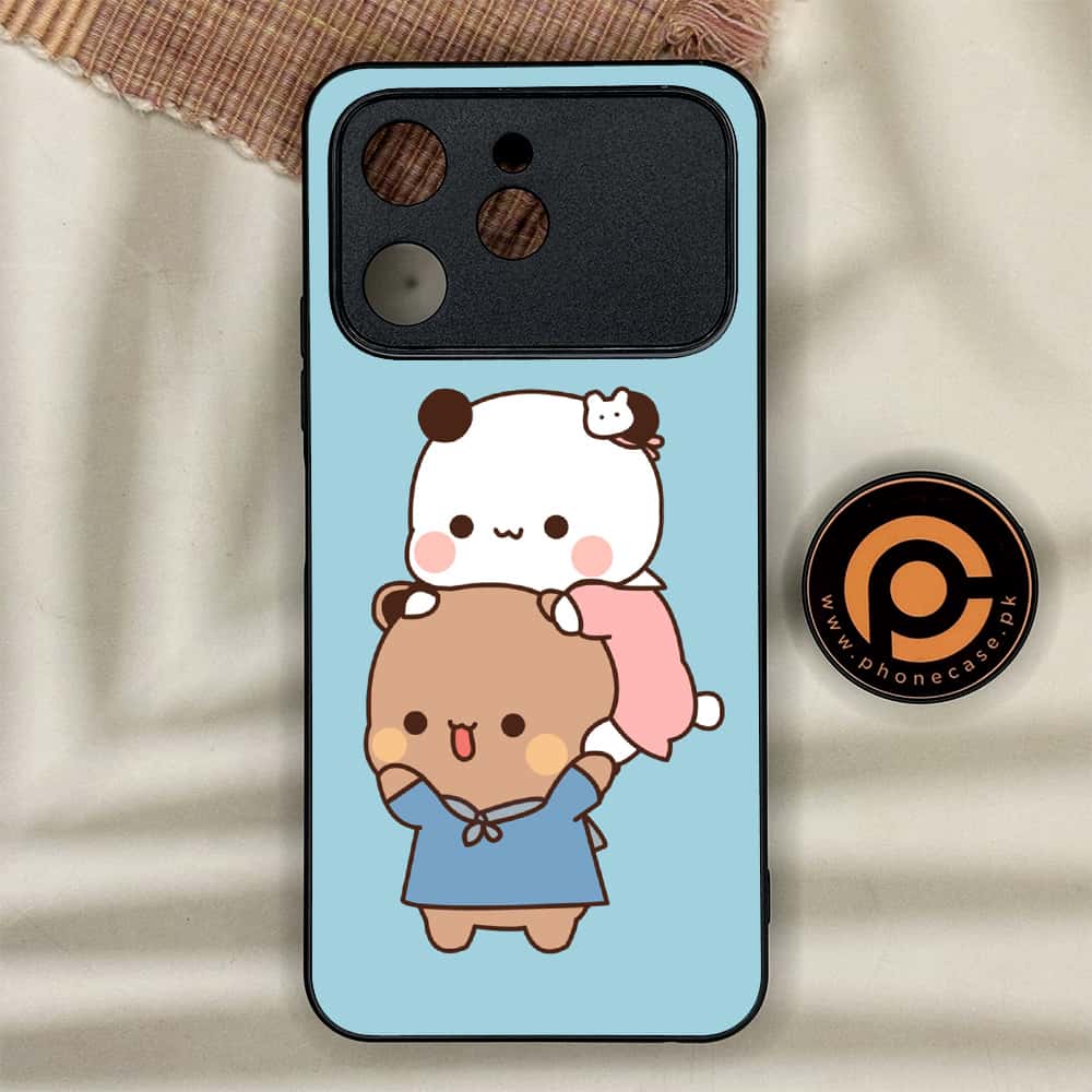Tecno Spark 40 - Cute BuBu DuDu Series - Premium Metal Printed soft Bumper shock Proof Case
