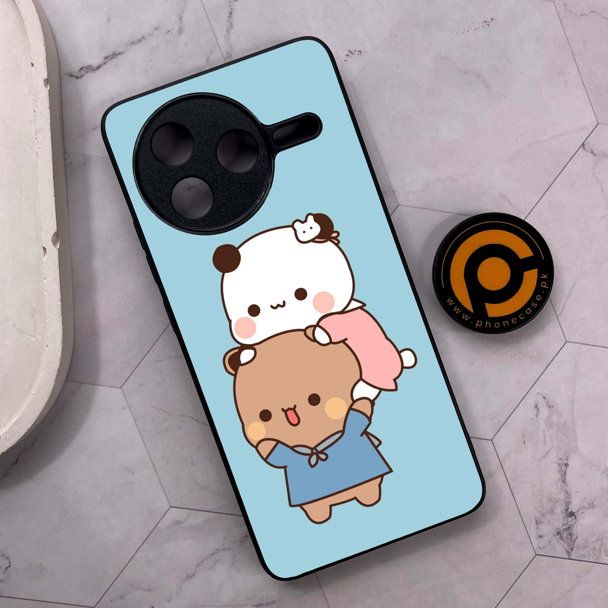 Xiaomi Poco F7 Pro 5G - Cute BuBu DuDu Series - Premium Metal Printed soft Bumper shock Proof Case