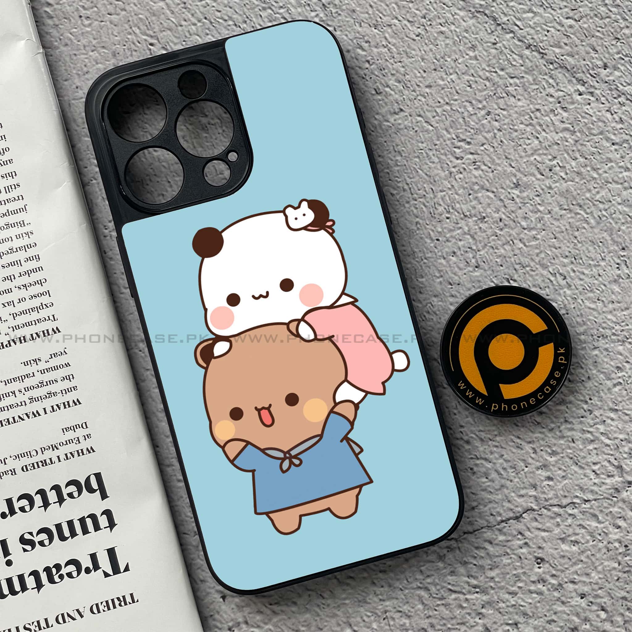 iPhone 15 Pro - Cute BuBu DuDu Series - Premium Metal Printed soft Bumper shock Proof Case