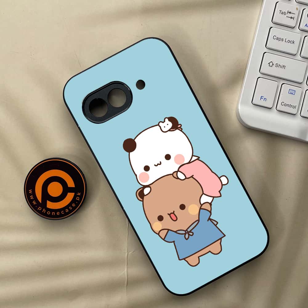 Google Pixel 9a - Cute BuBu DuDu Series - Premium Metal Printed soft Bumper Shock Proof Case