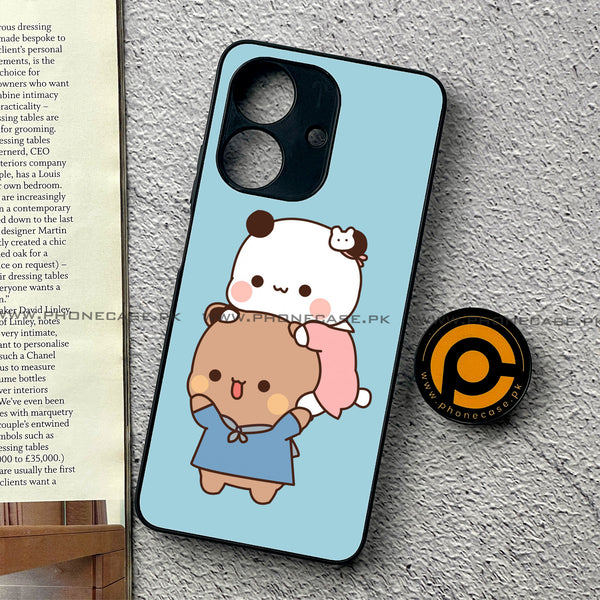 Realme Note 60 - Cute BuBu DuDu Design 5 - Premium Metal Printed soft Bumper shock Proof Case CS-32246