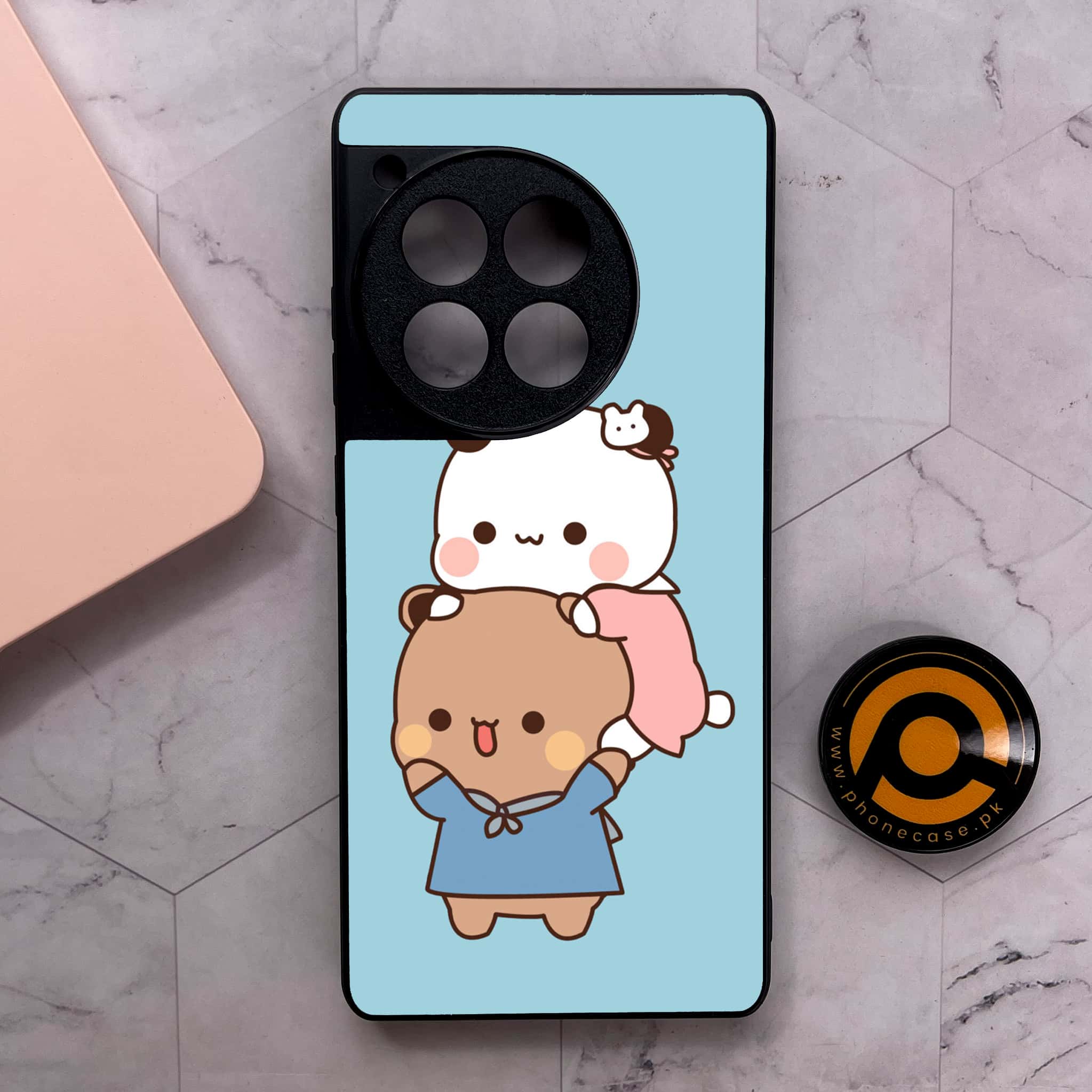 OnePlus 12R - Cute BuBu DuDu Series - Premium Metal Printed soft Bumper shock Proof Case