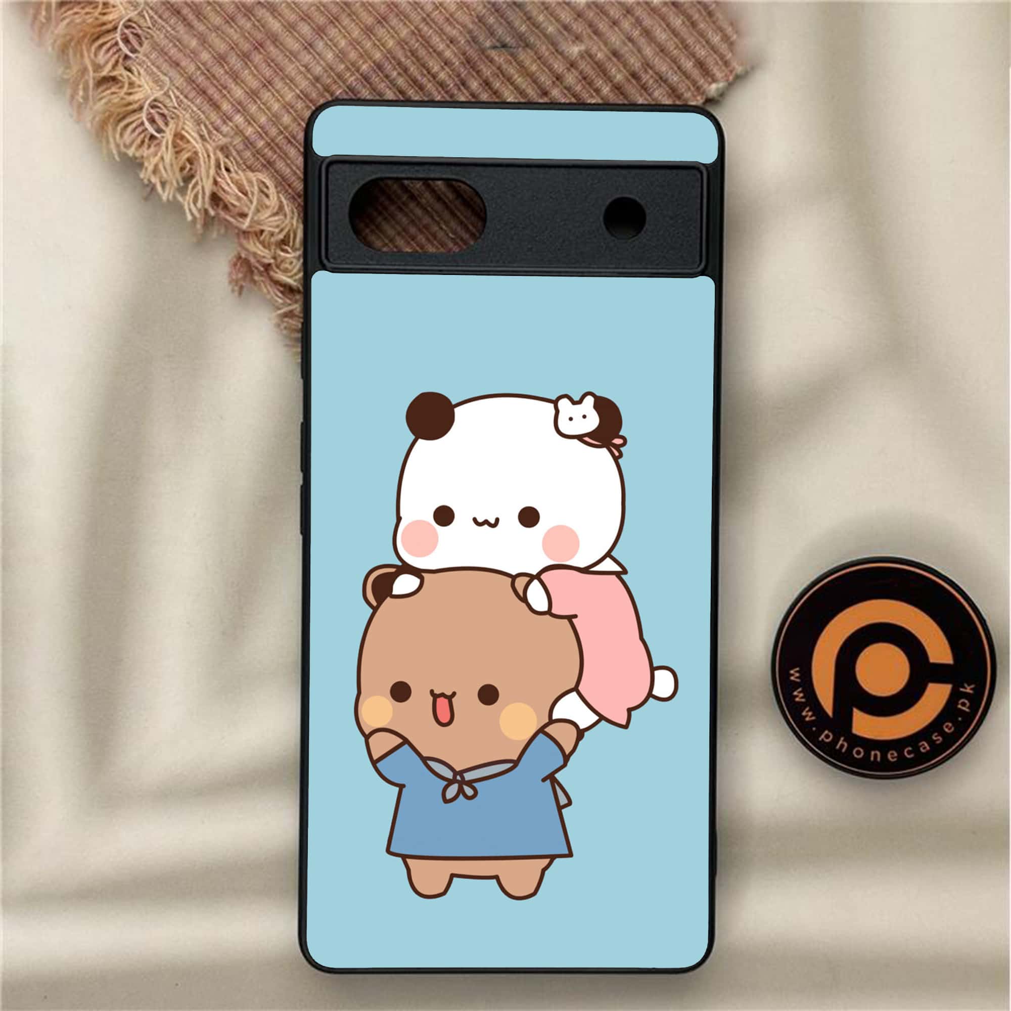 Google Pixel 6A - Cute BuBu DuDu - Premium Metal Printed soft Bumper Shock Proof Case