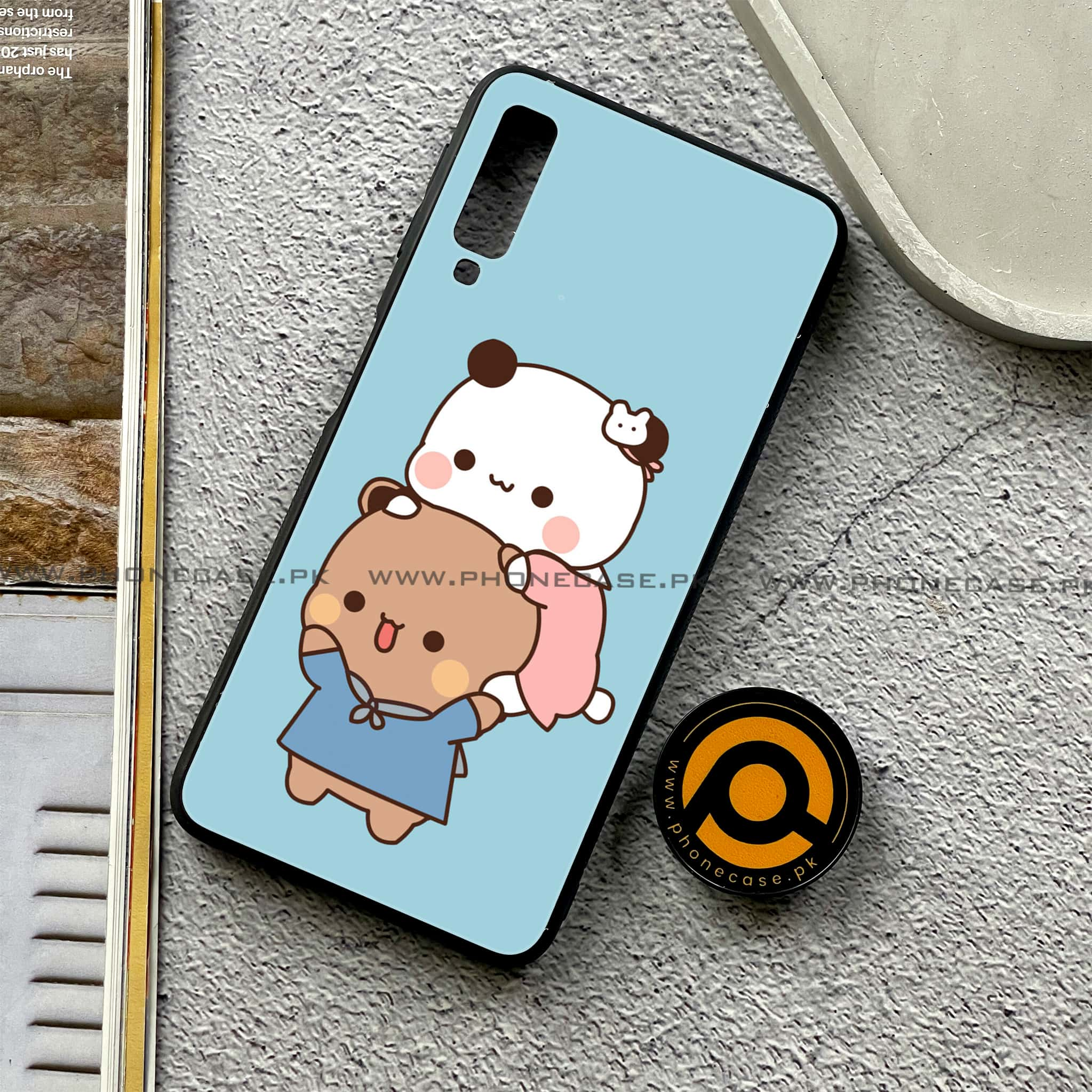 Galaxy A7 2018 - Cute BuBu DuDu Series - Premium Printed Metal soft Bumper shock Proof Case