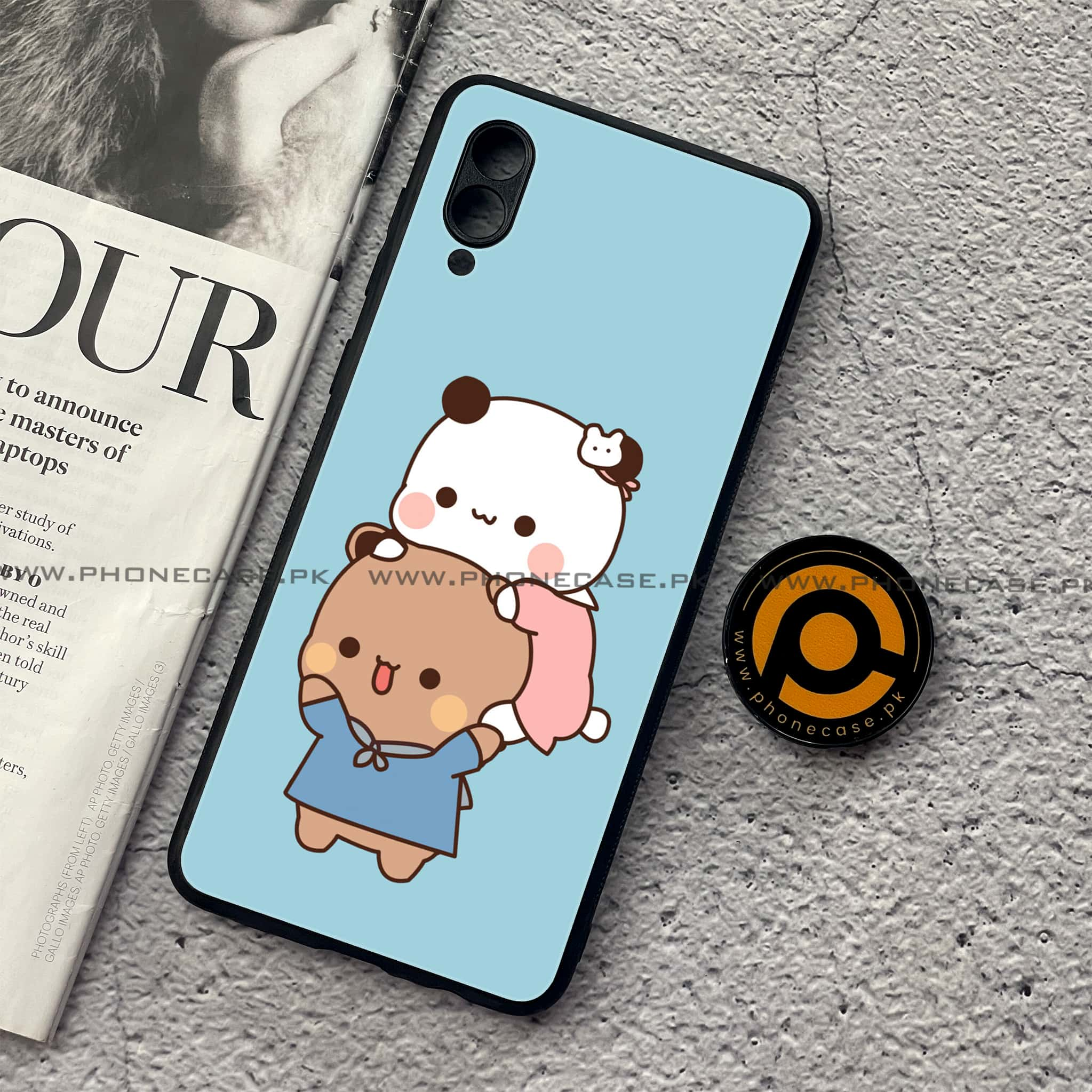 Samsung Galaxy A02 - Cute BuBu DuDu Series - Premium Printed Metal soft Bumper shock Proof Case