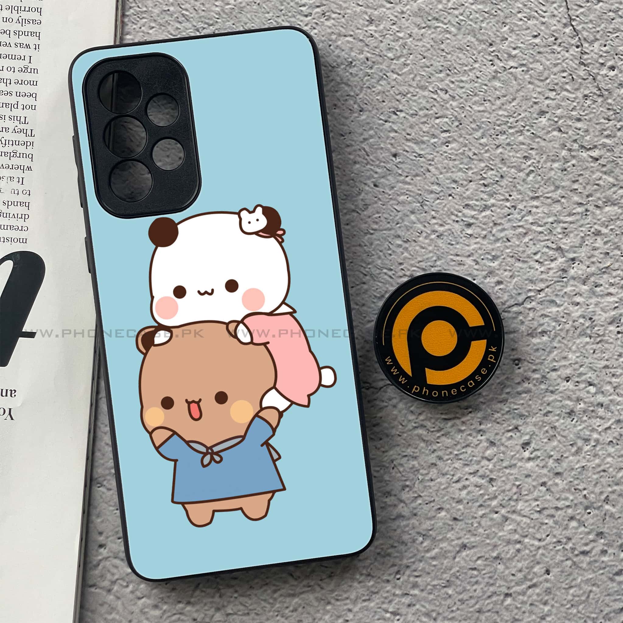 Samsung Galaxy A33- Cute BuBu DuDu Series - Premium Printed Glass soft Bumper shock Proof Case