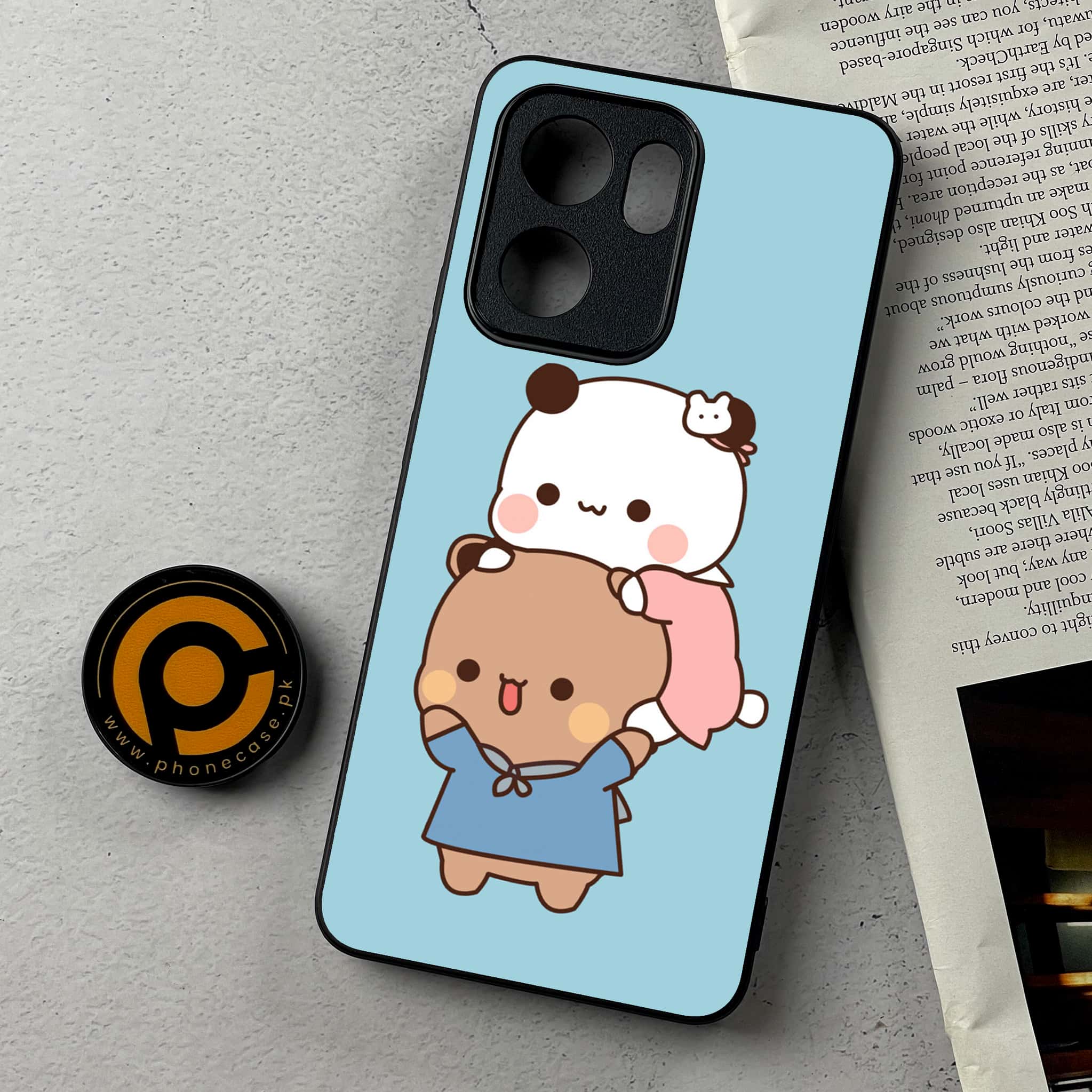 Oppo Reno 13F - Cute BuBu DuDu Series - Premium Metal Printed Soft Bumper Shockproof Case