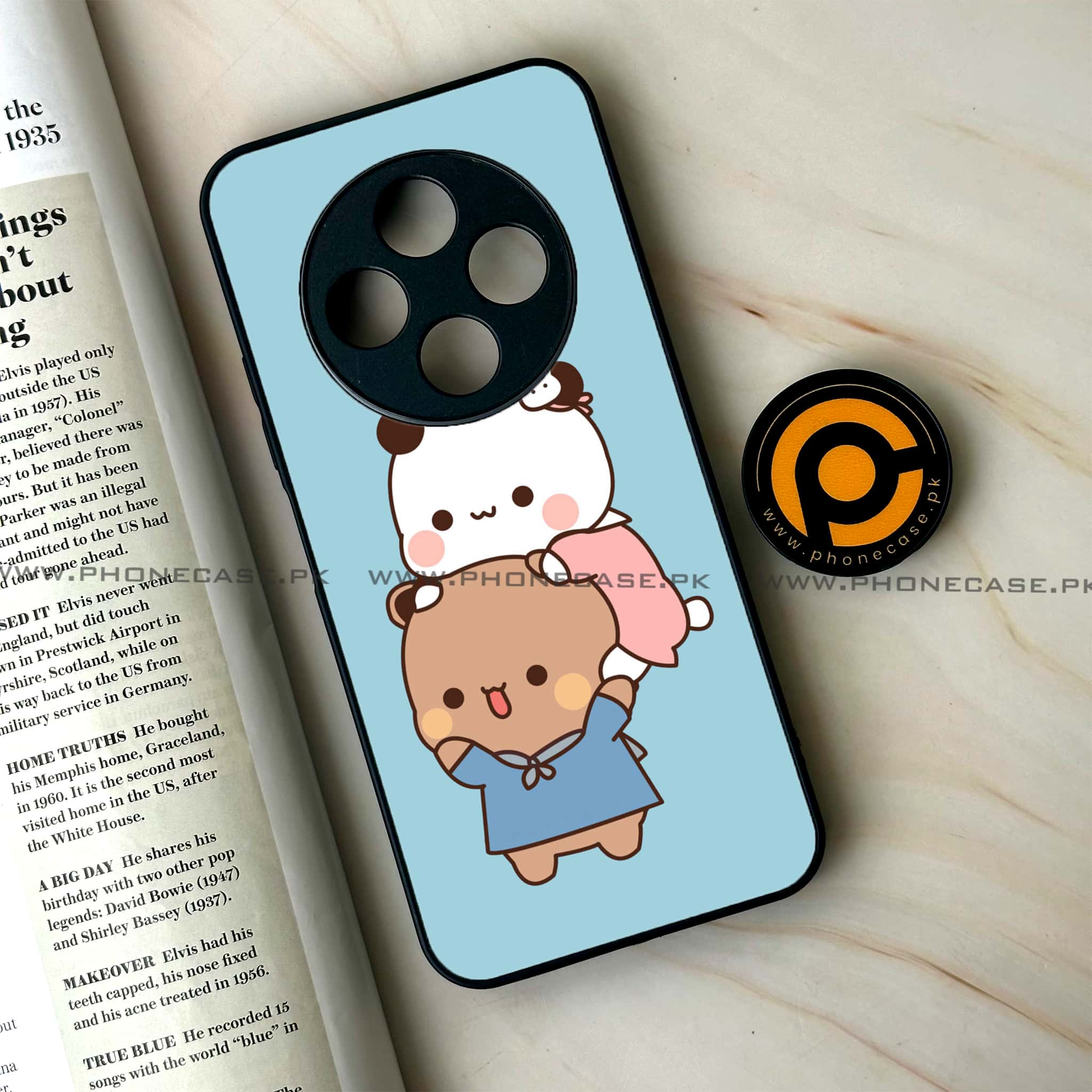 Oppo F27 Pro - Cute BuBu DuDu Series - Premium Metal Printed soft Bumper Shock Proof Case