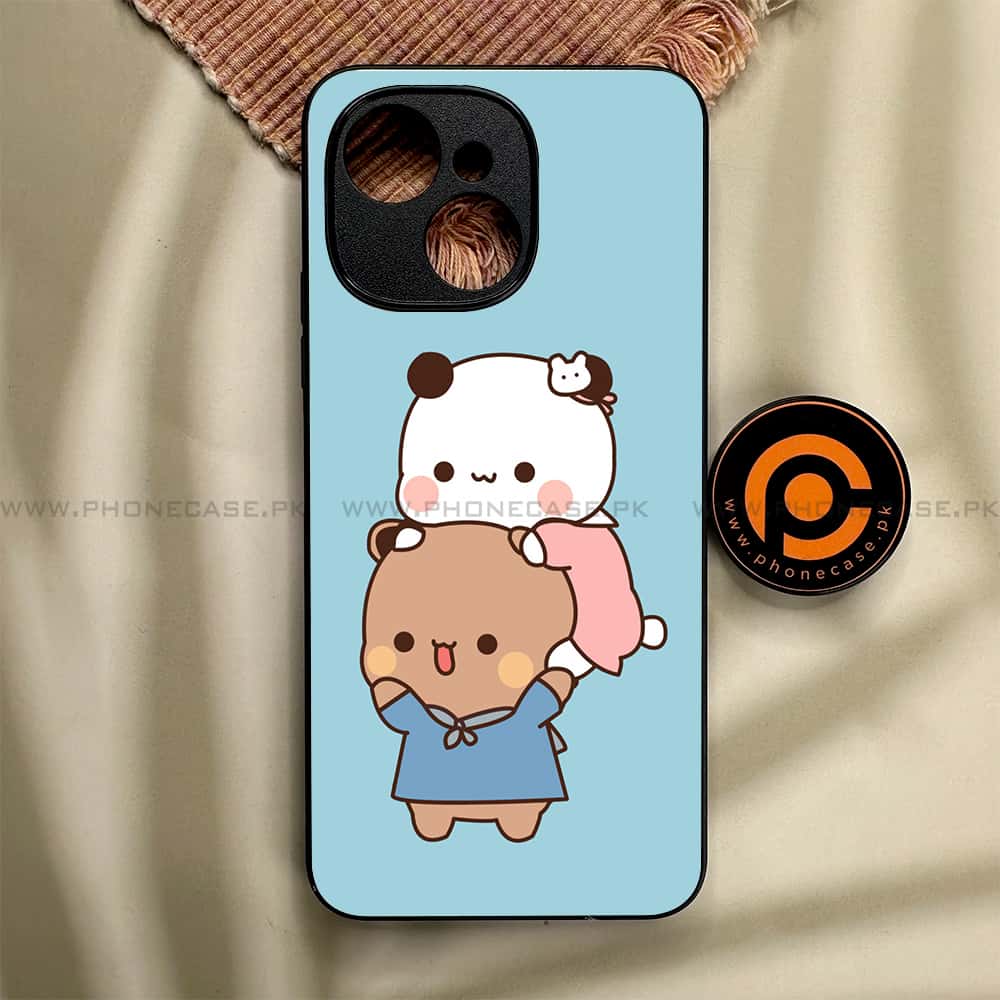 Tecno Spark 40C - Cute BuBu DuDu Series - Premium Metal Printed soft Bumper shock Proof Case