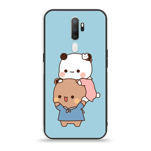 Oppo A5 2020  / OPPO A9 2020 - Cute BuBu DuDu Design 5  - Premium Printed Glass soft Bumper shock Proof Case CS-33838