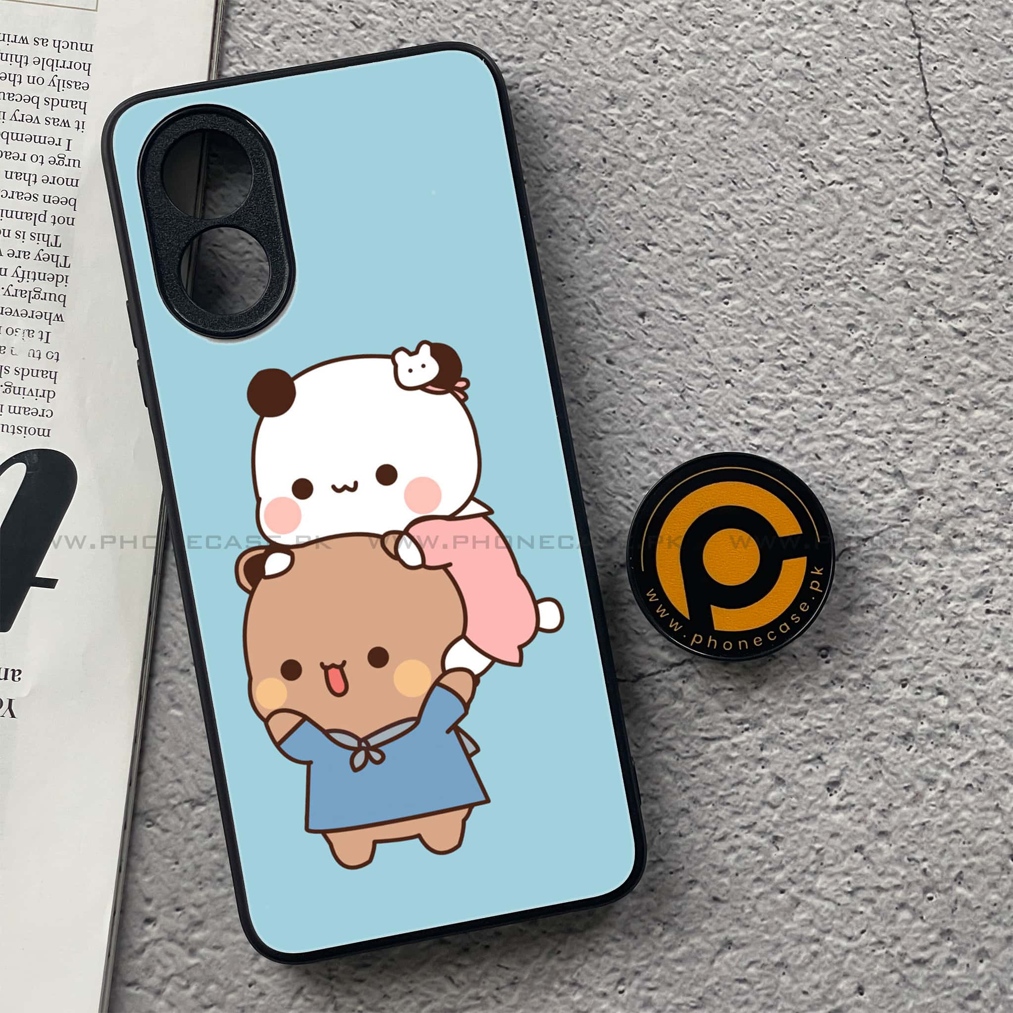 Oppo A18 4G - Cute BuBu DuDu Series - Premium Metal  Printed soft Bumper shock Proof Case
