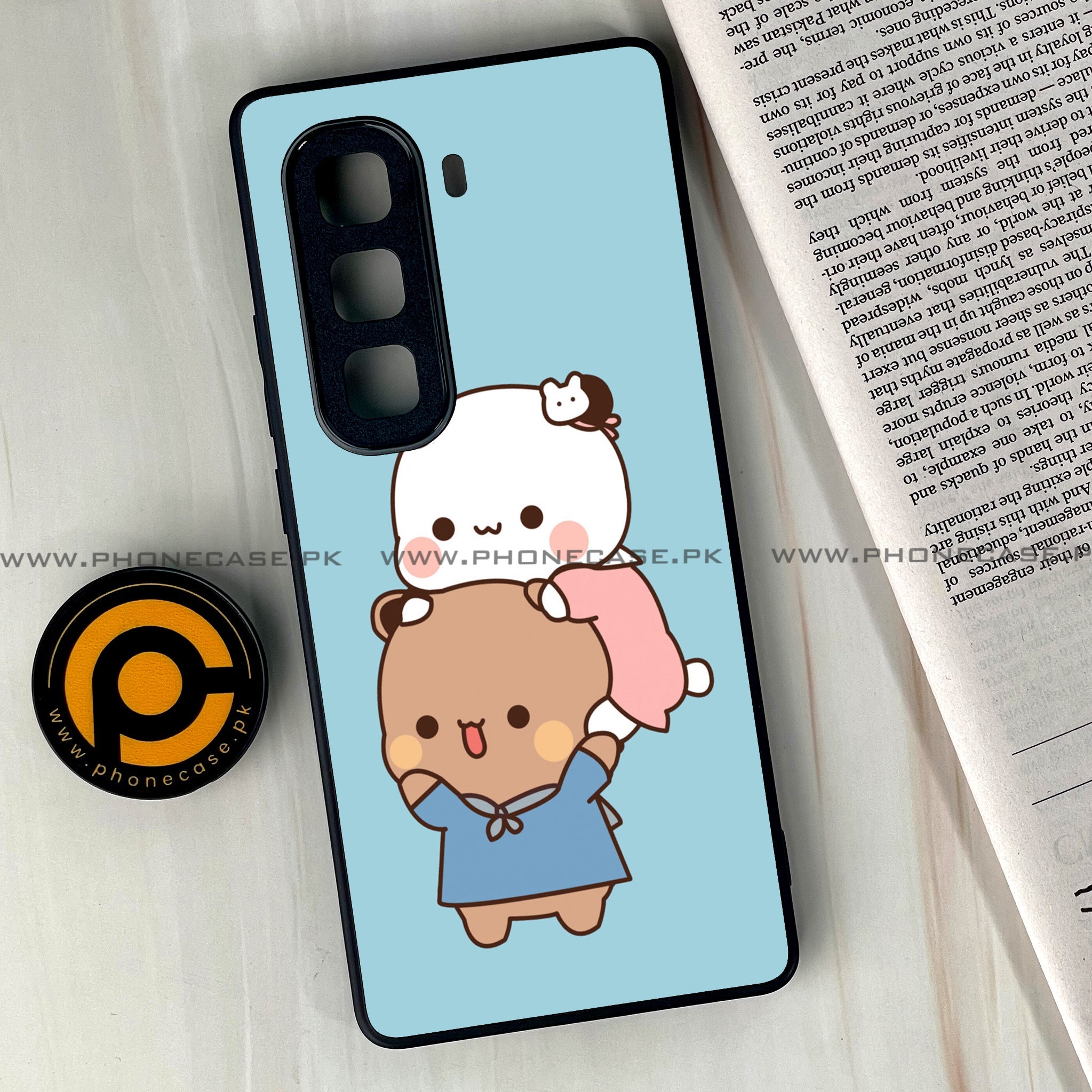 Infinix Hot 60 Pro Plus - Cute BuBu DuDu Series - Premium Metal Printed soft Bumper shock Proof Case