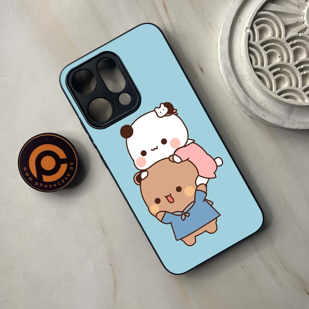 Oppo Reno 14 5G - Cute BuBu DuDu Series - Premium Metal Printed soft Bumper shock Proof Case