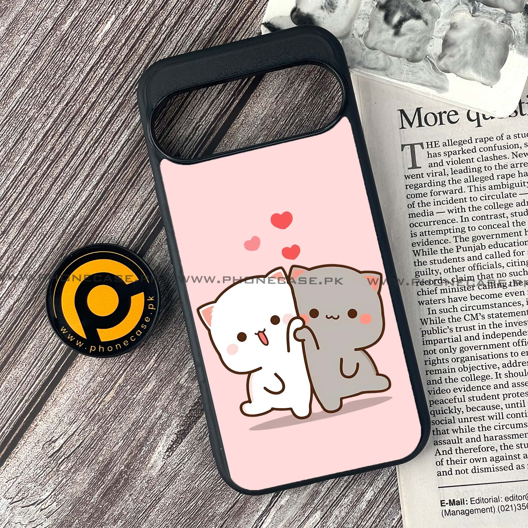 Google Pixel 9 - Cute BuBu DuDu Series - Premium Printed Glass soft Bumper shock Proof Case