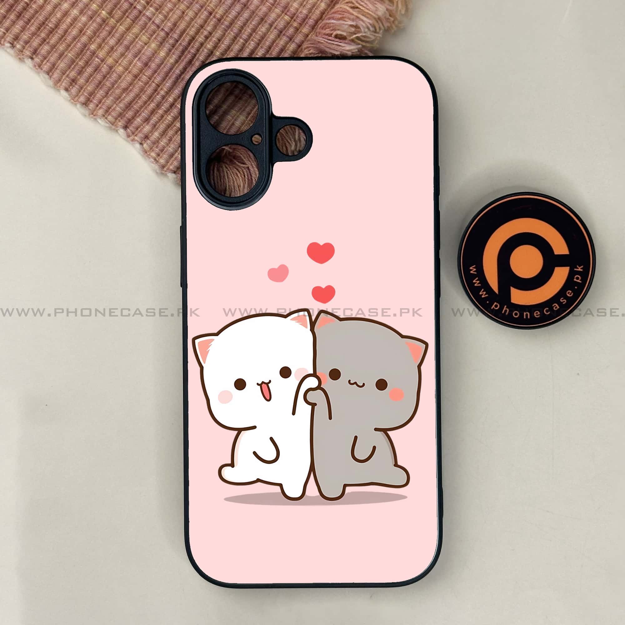 iPhone 17 - Cute BuBu DuDu Series - Premium Printed Glass soft Bumper shock Proof Case