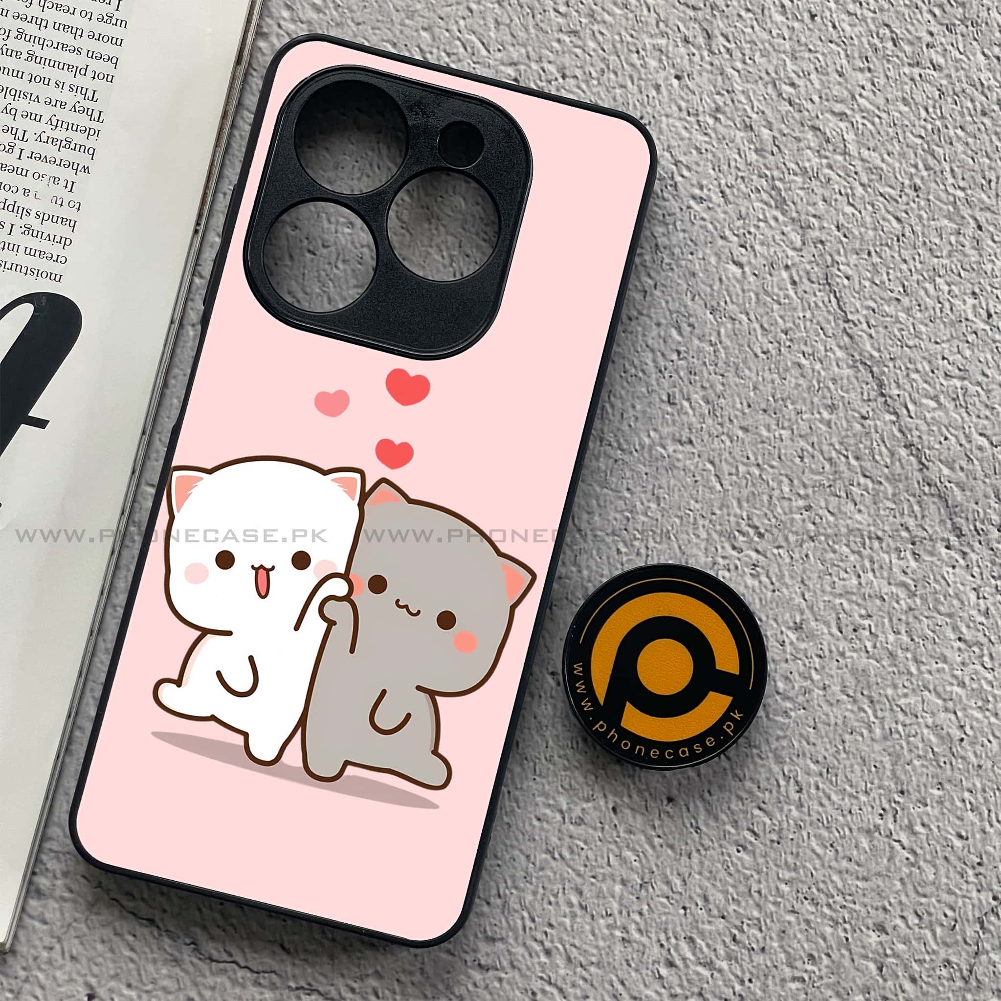 Infinix Smart 8 - Cute BuBu DuDu Series - Premium Metal Printed soft Bumper shock Proof Case
